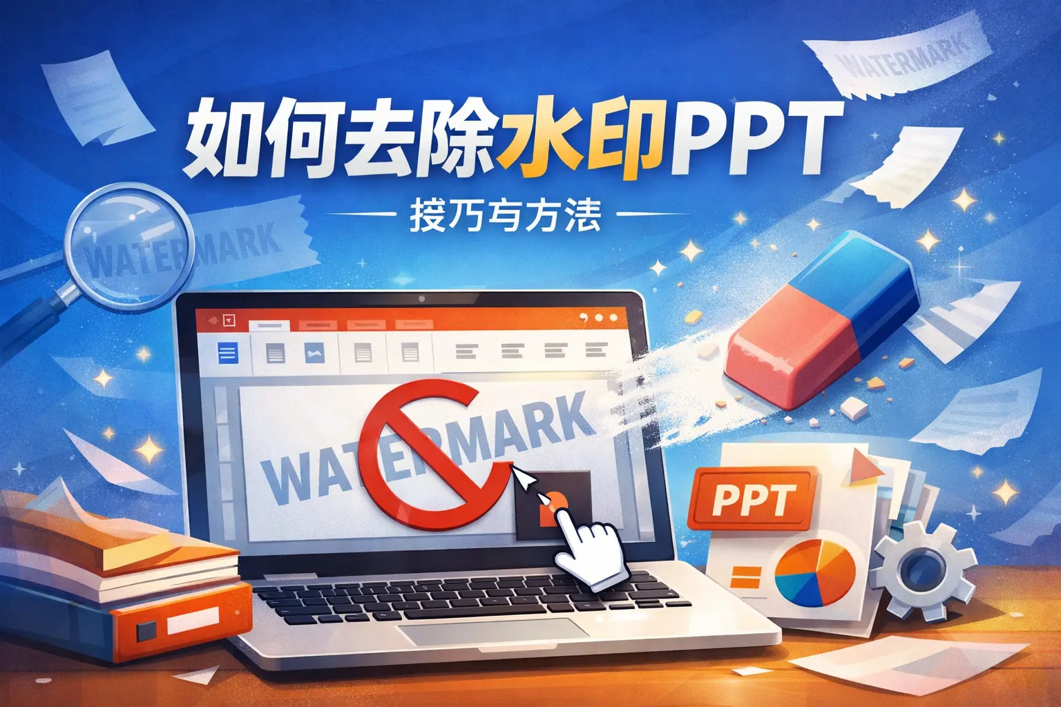 如何去除水印ppt