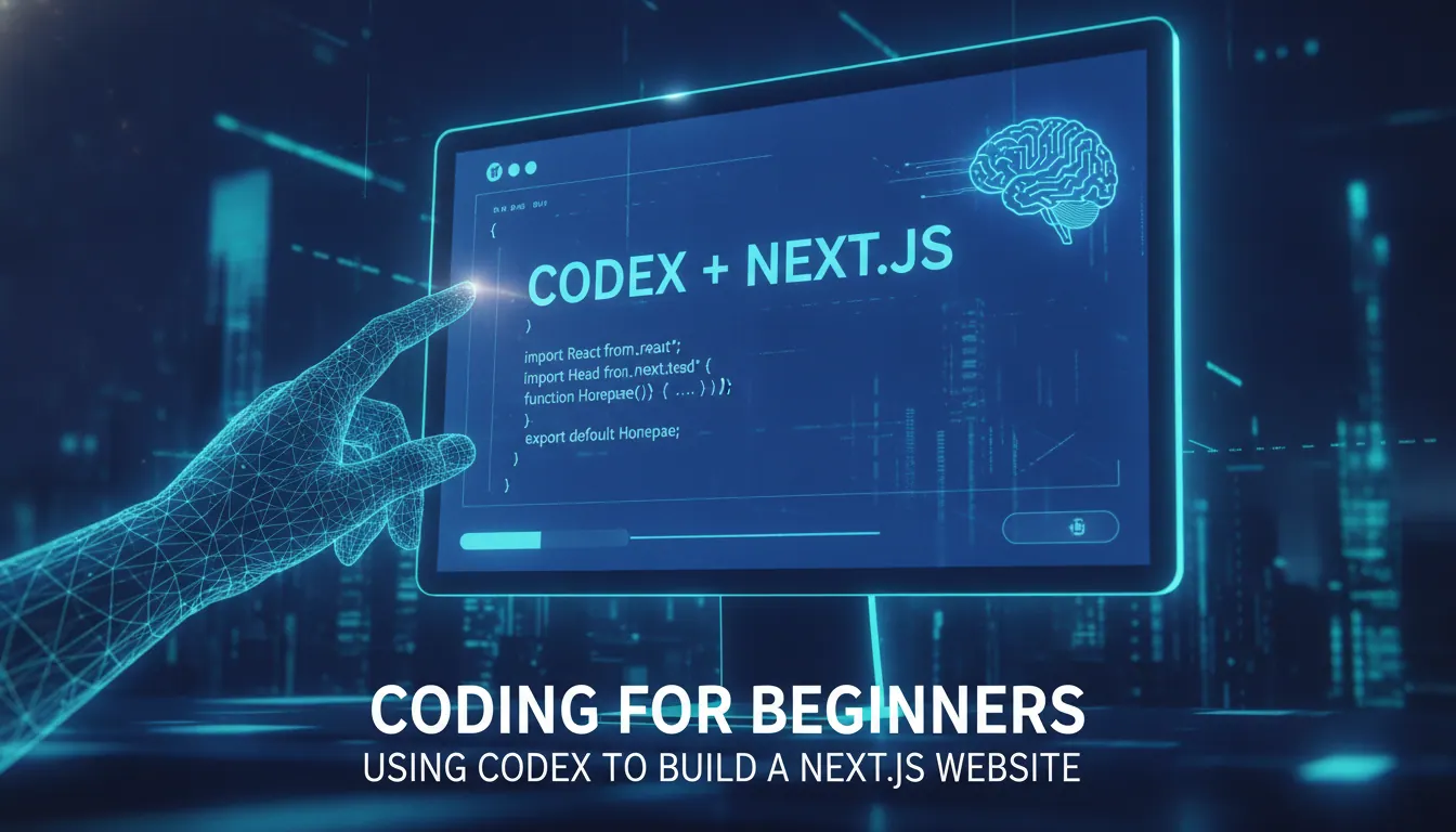 刚学编程怎么让Codex写一个Next.js网站