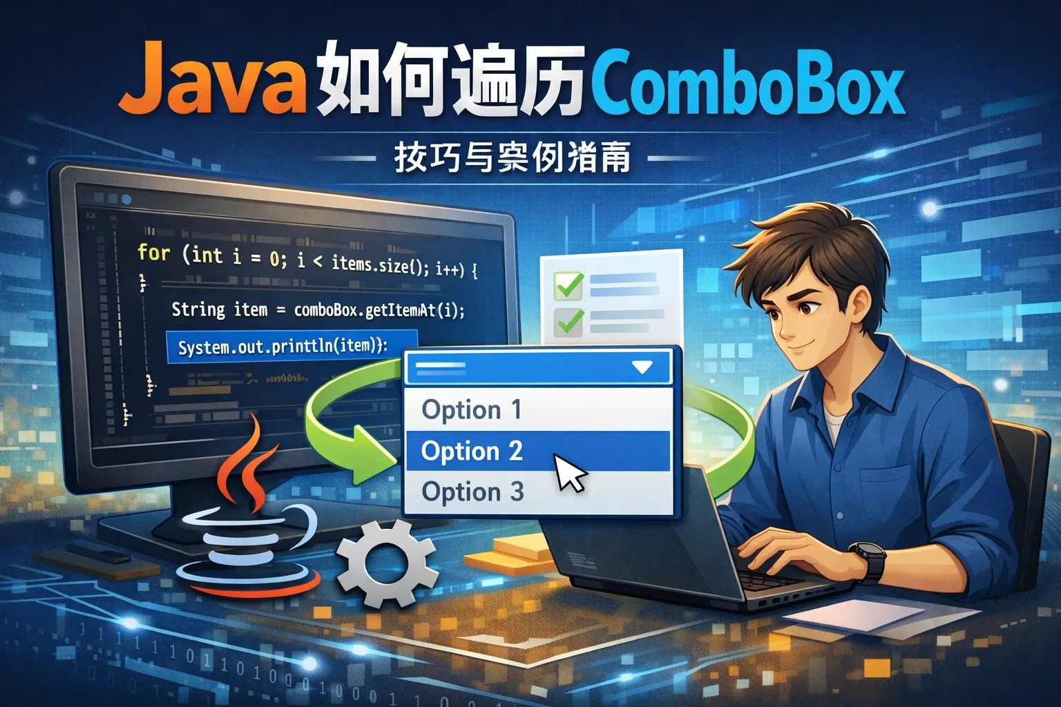 java如何遍历combobox
