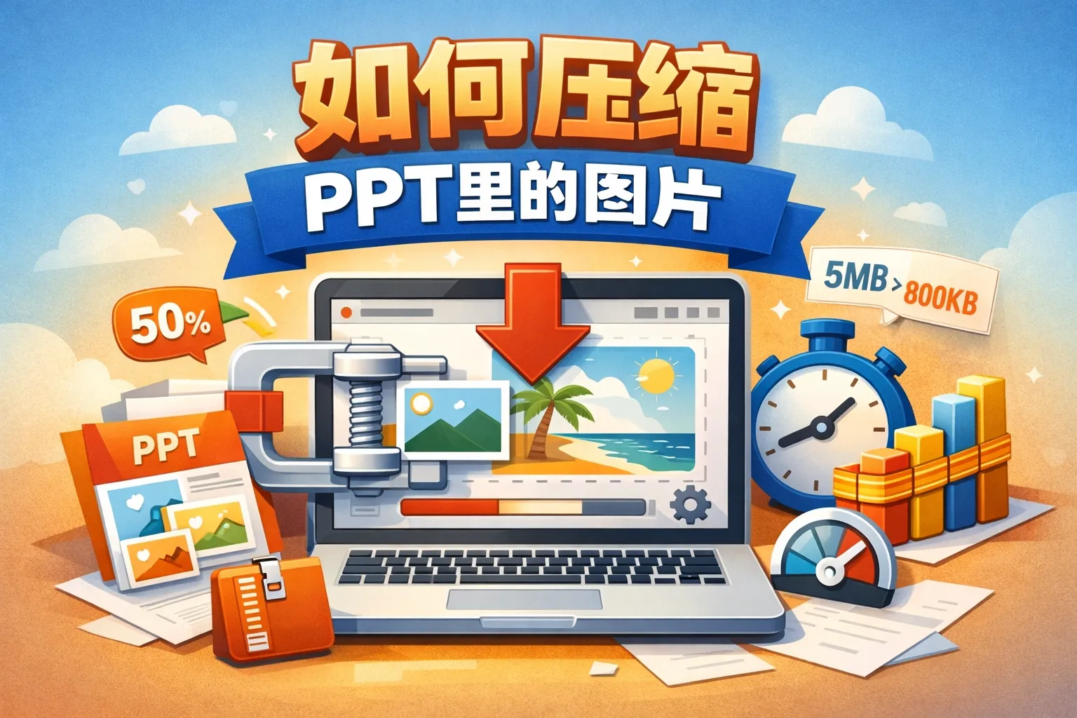 如何压缩ppt里的图片