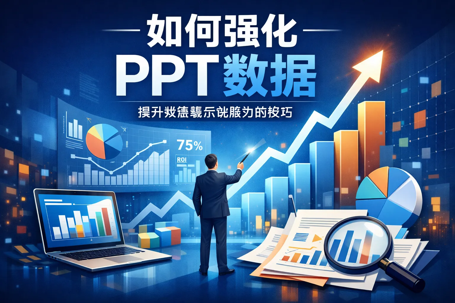 如何强化ppt数据