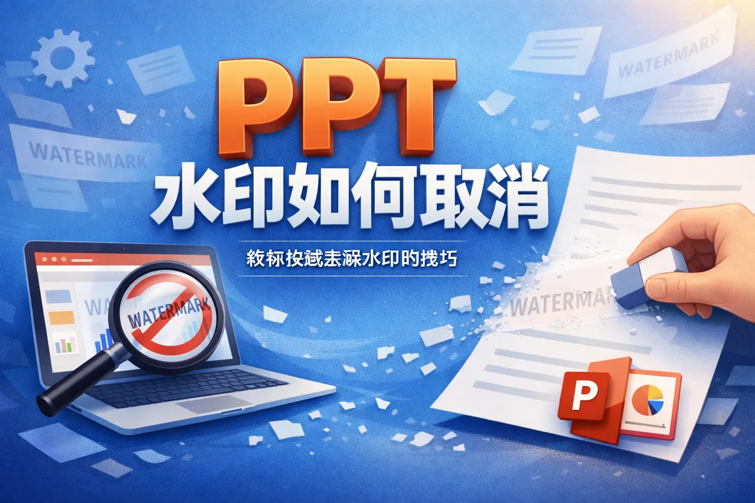 ppt水印如何取消