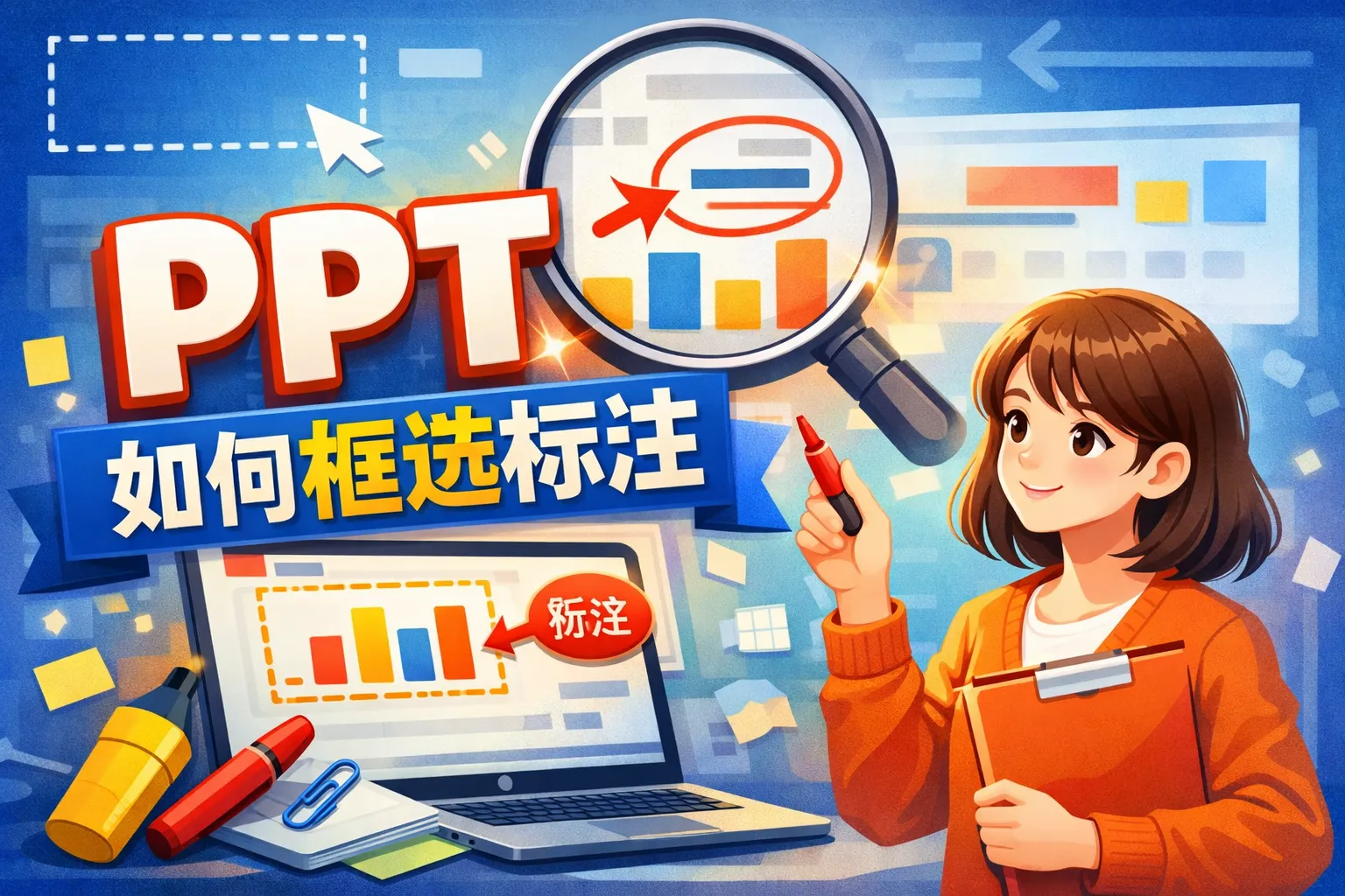ppt如何框选标注