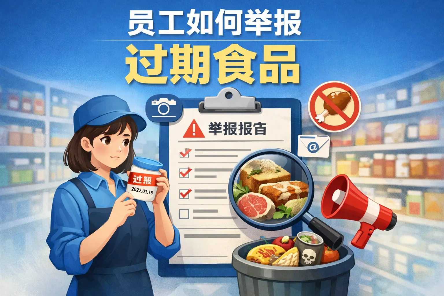 员工如何举报过期食品