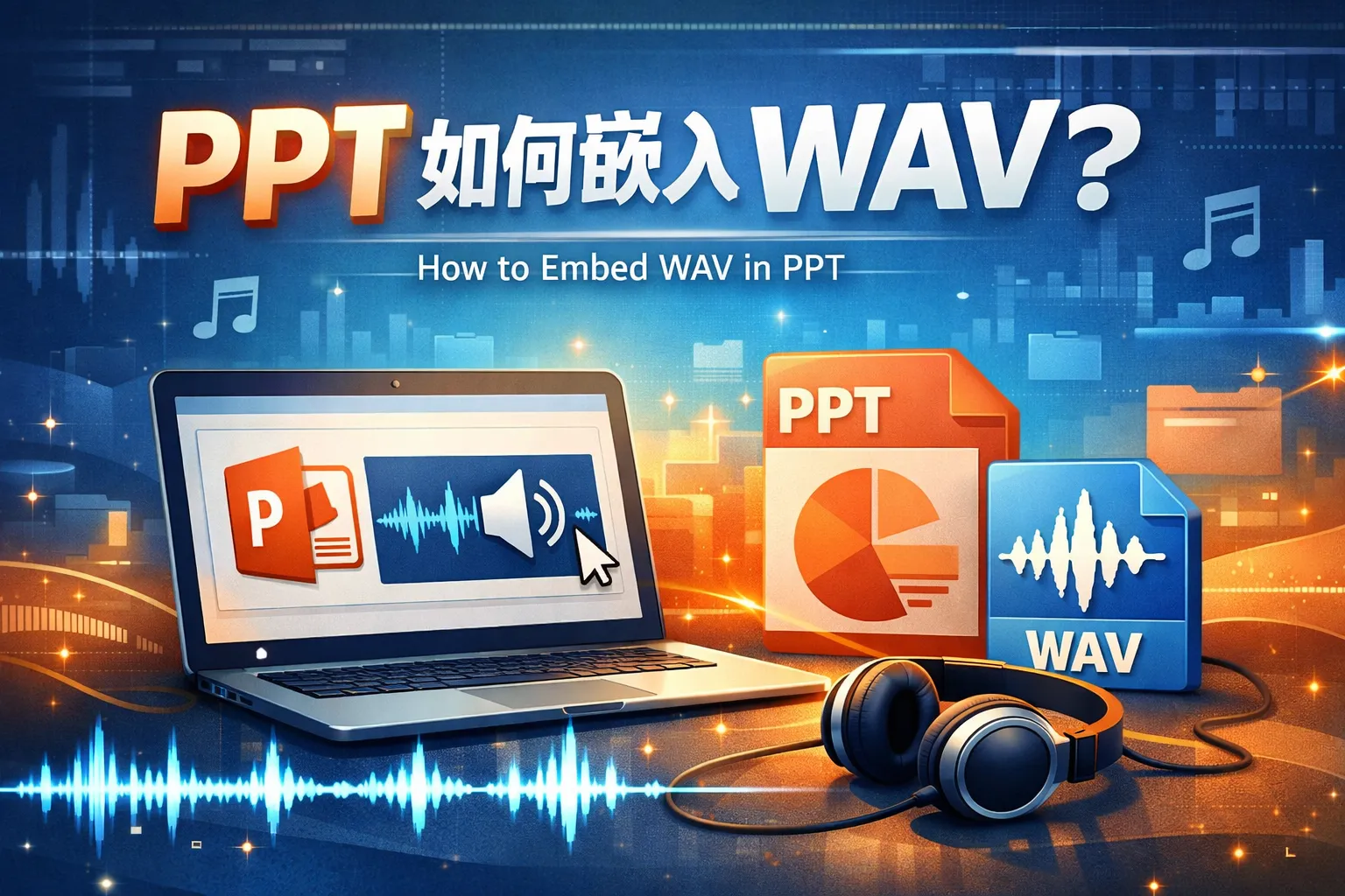 ppt如何嵌入wav