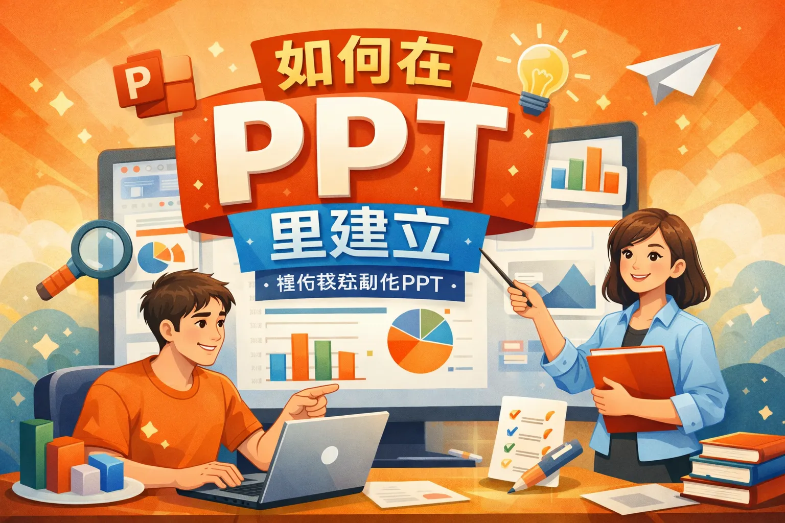 如何在ppt里建立下
