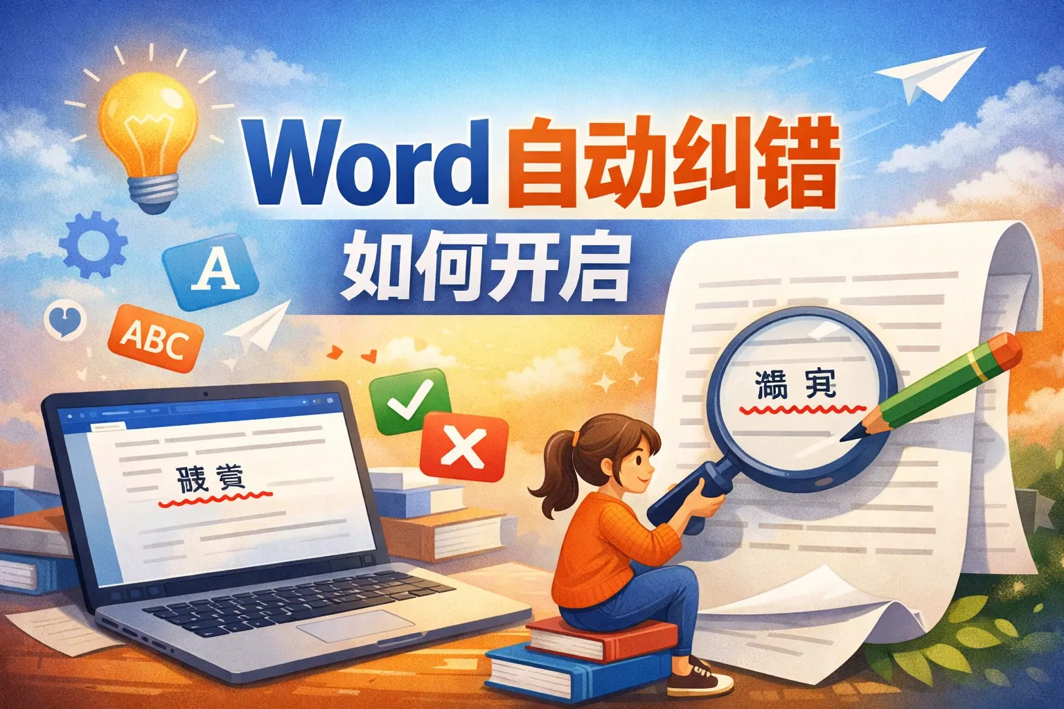 word自动纠错如何开启