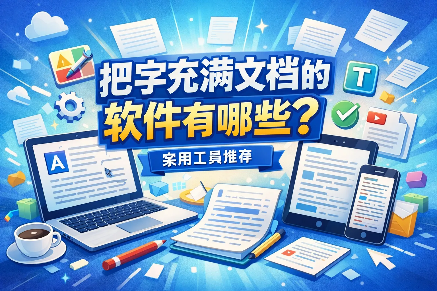 把字充满文档的软件有哪些