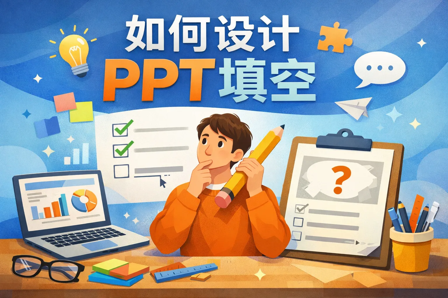 如何设计ppt填空