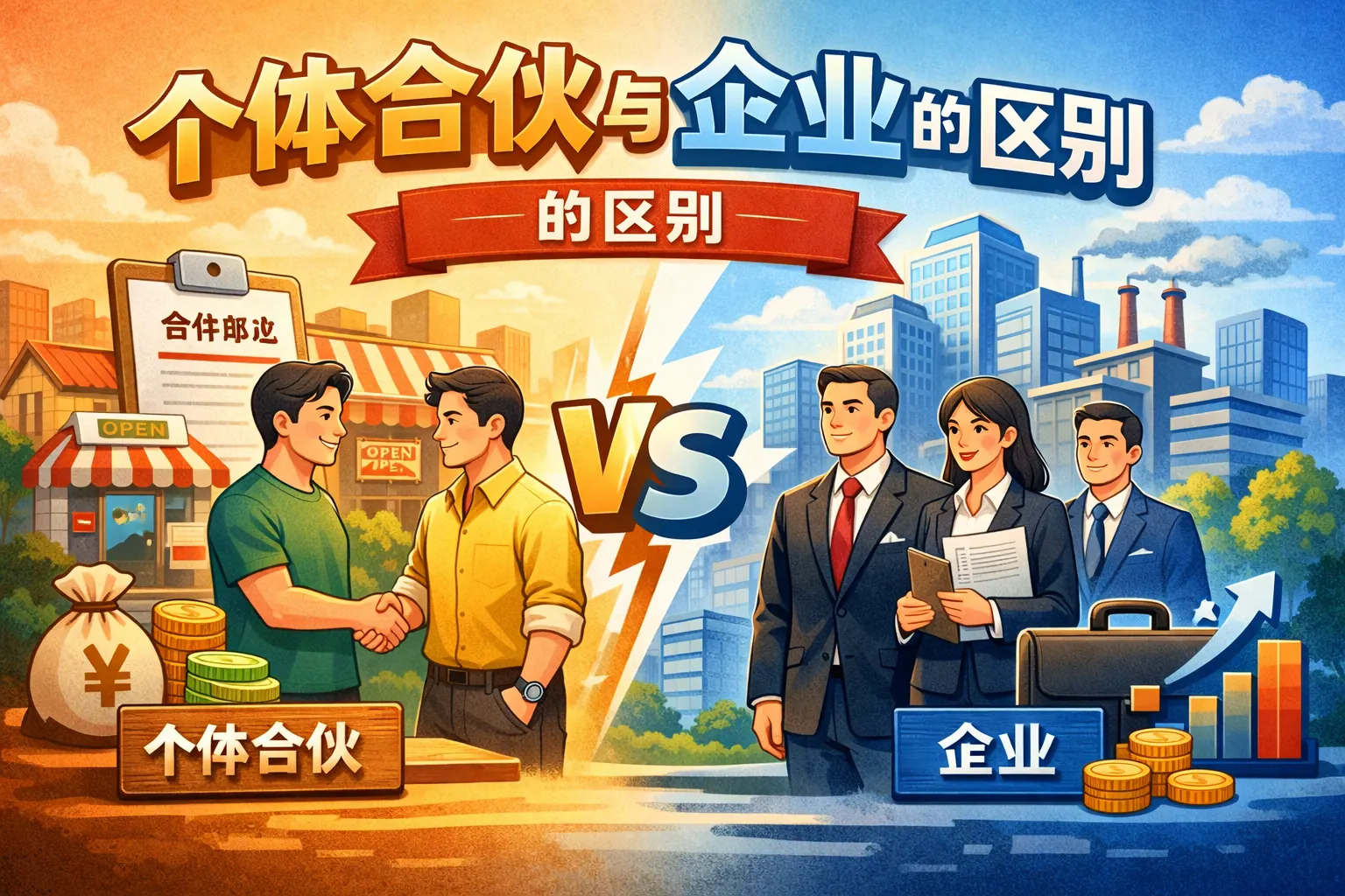 个体合伙与企业的区别