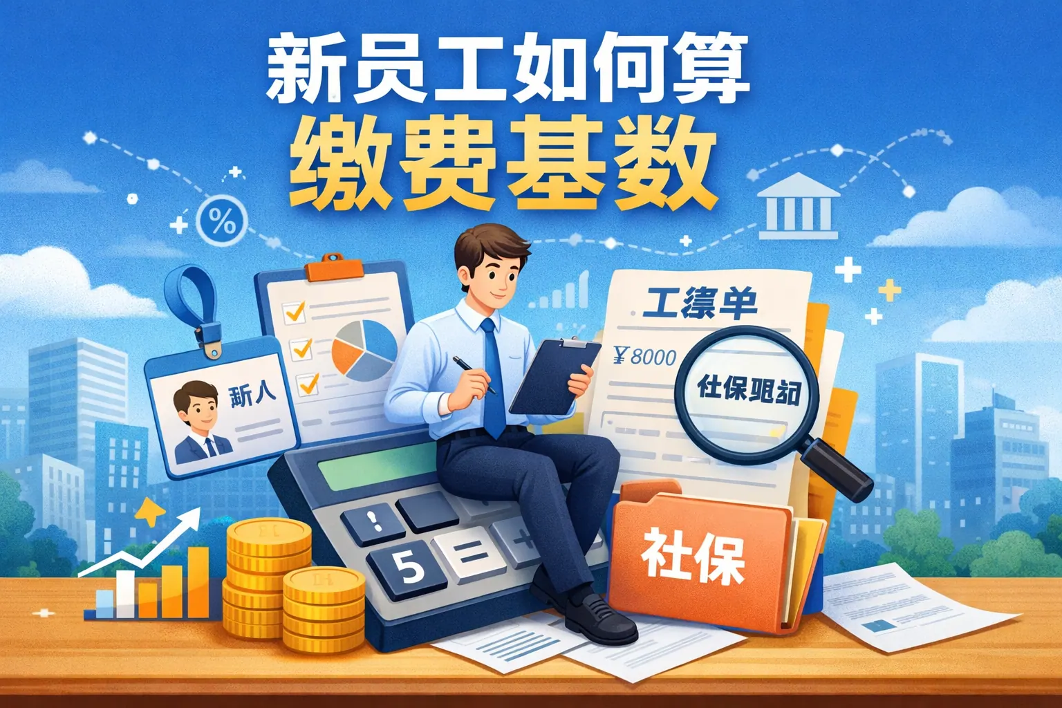 新员工如何算缴费基数