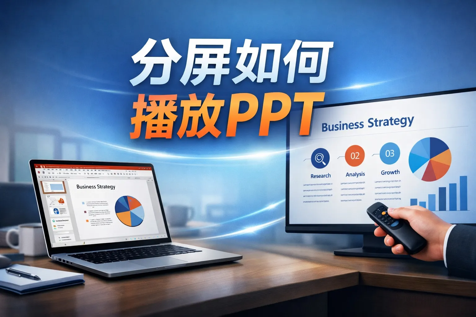 分屏如何播放ppt