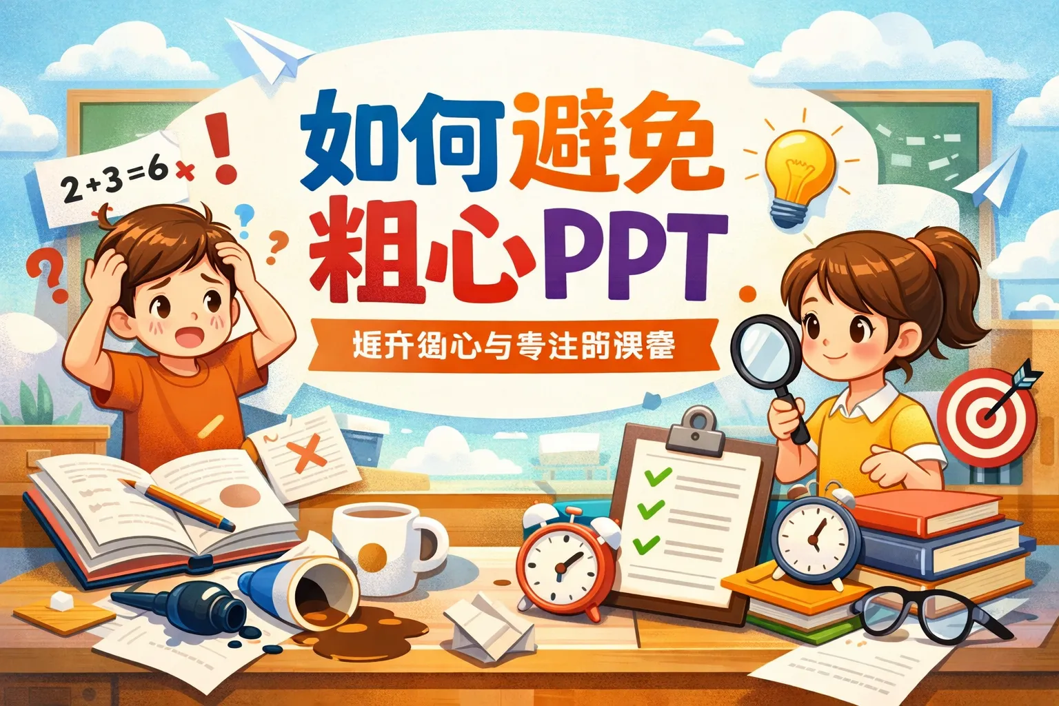 如何避免粗心ppt