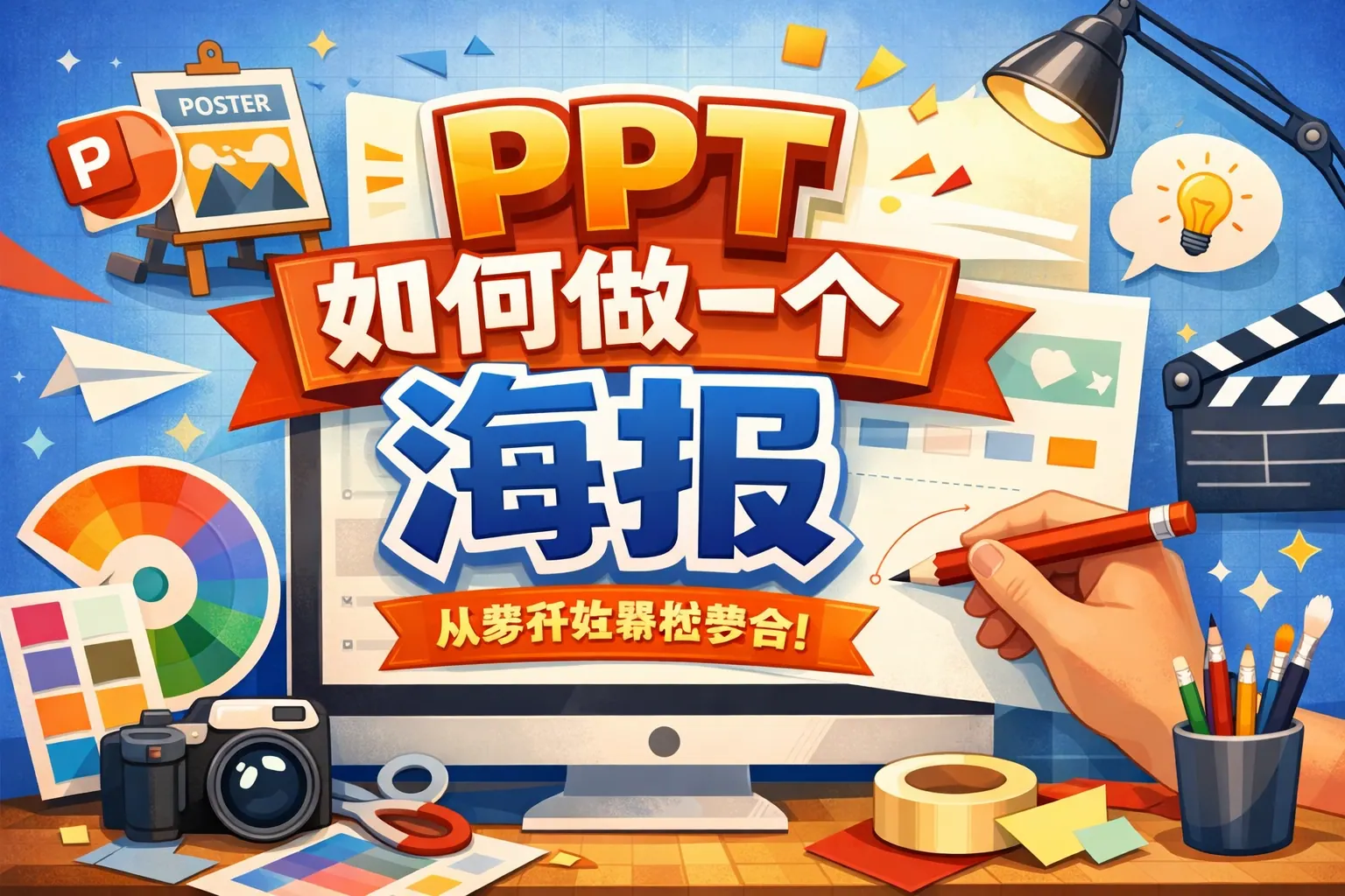 ppt如何做一个海报