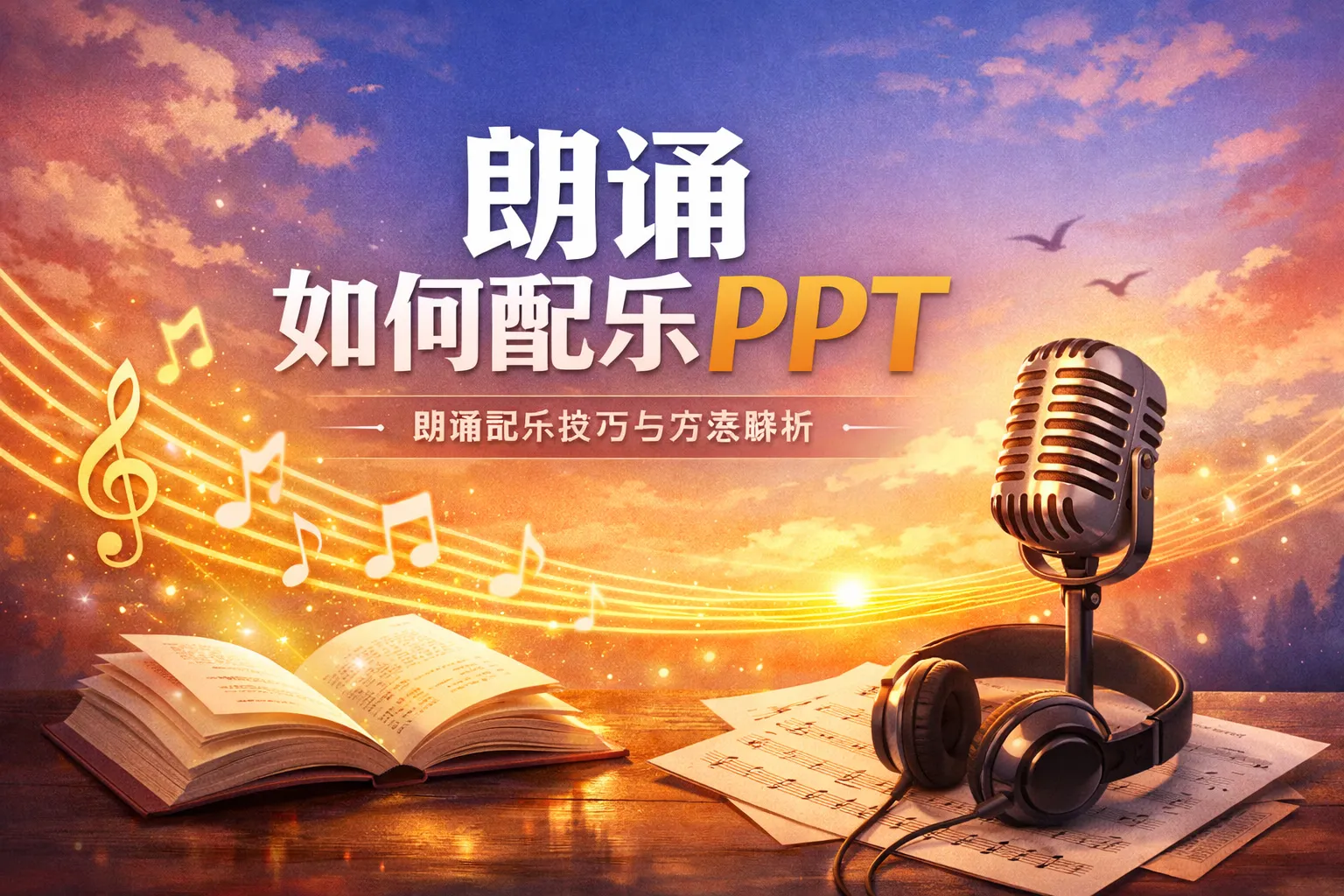 朗诵如何配乐ppt