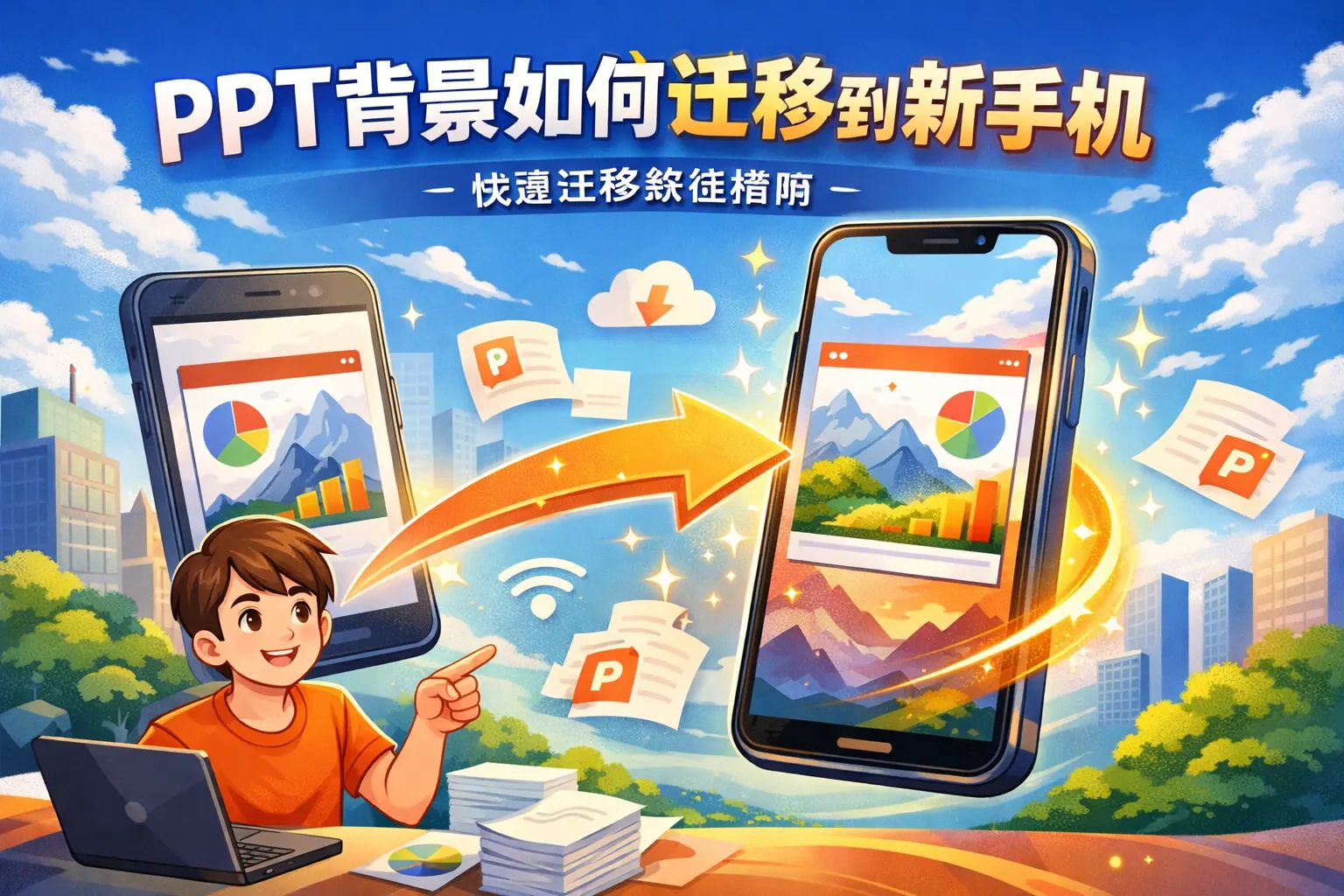 ppt背景如何迁移到新手机