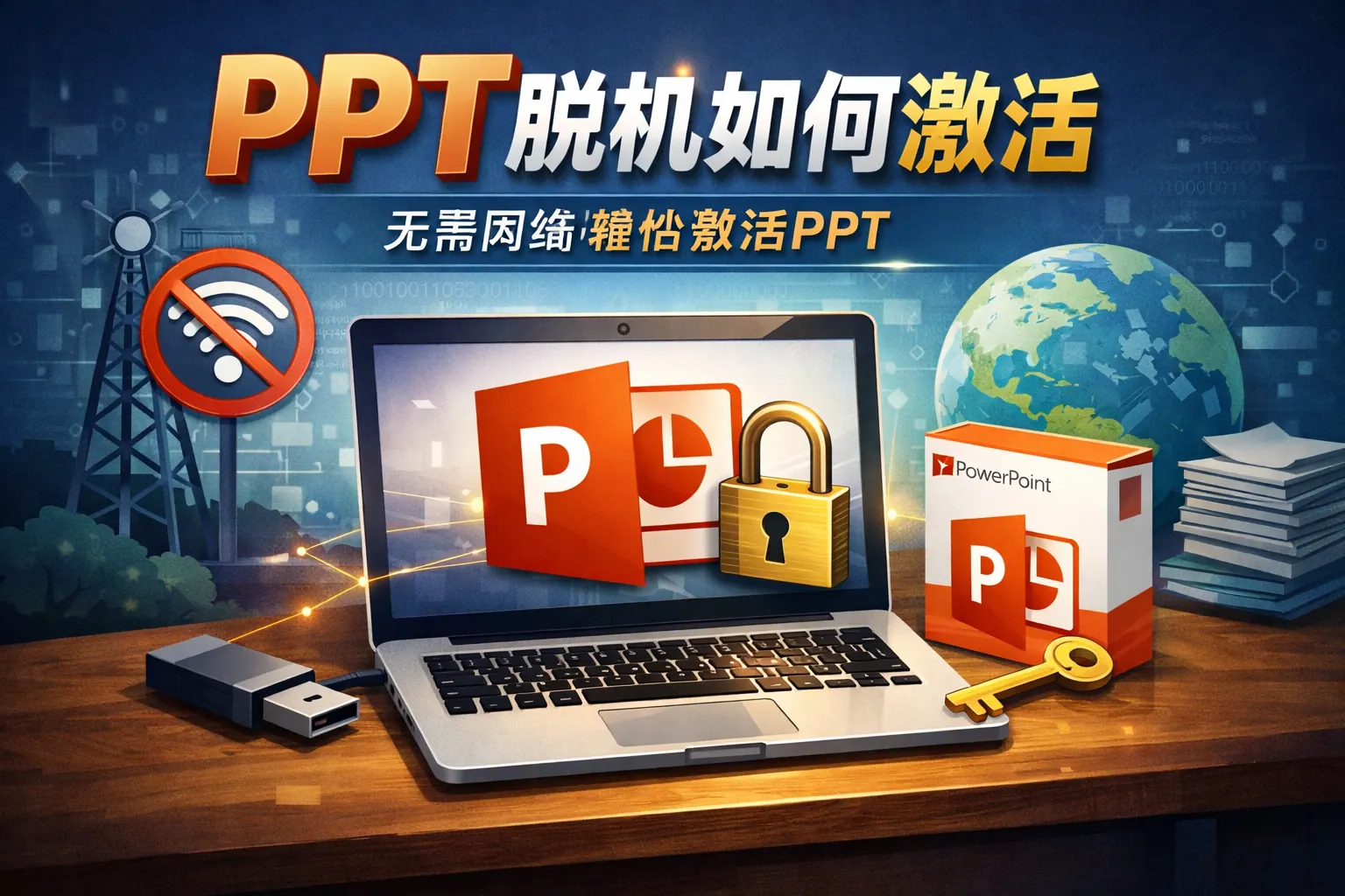PPT脱机如何激活