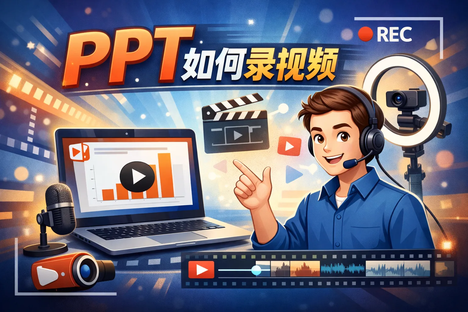 ppt 如何录视频