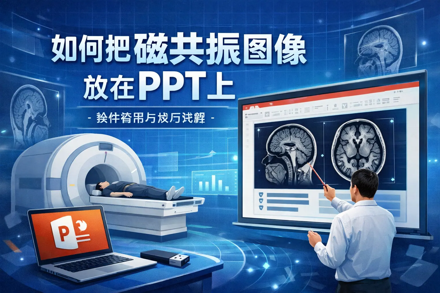 如何把磁共振图像放在ppt上