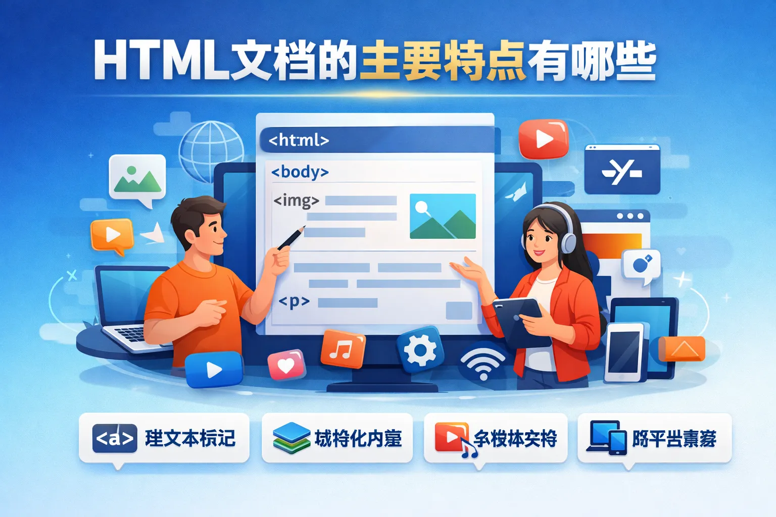 html文档的主要特点有哪些