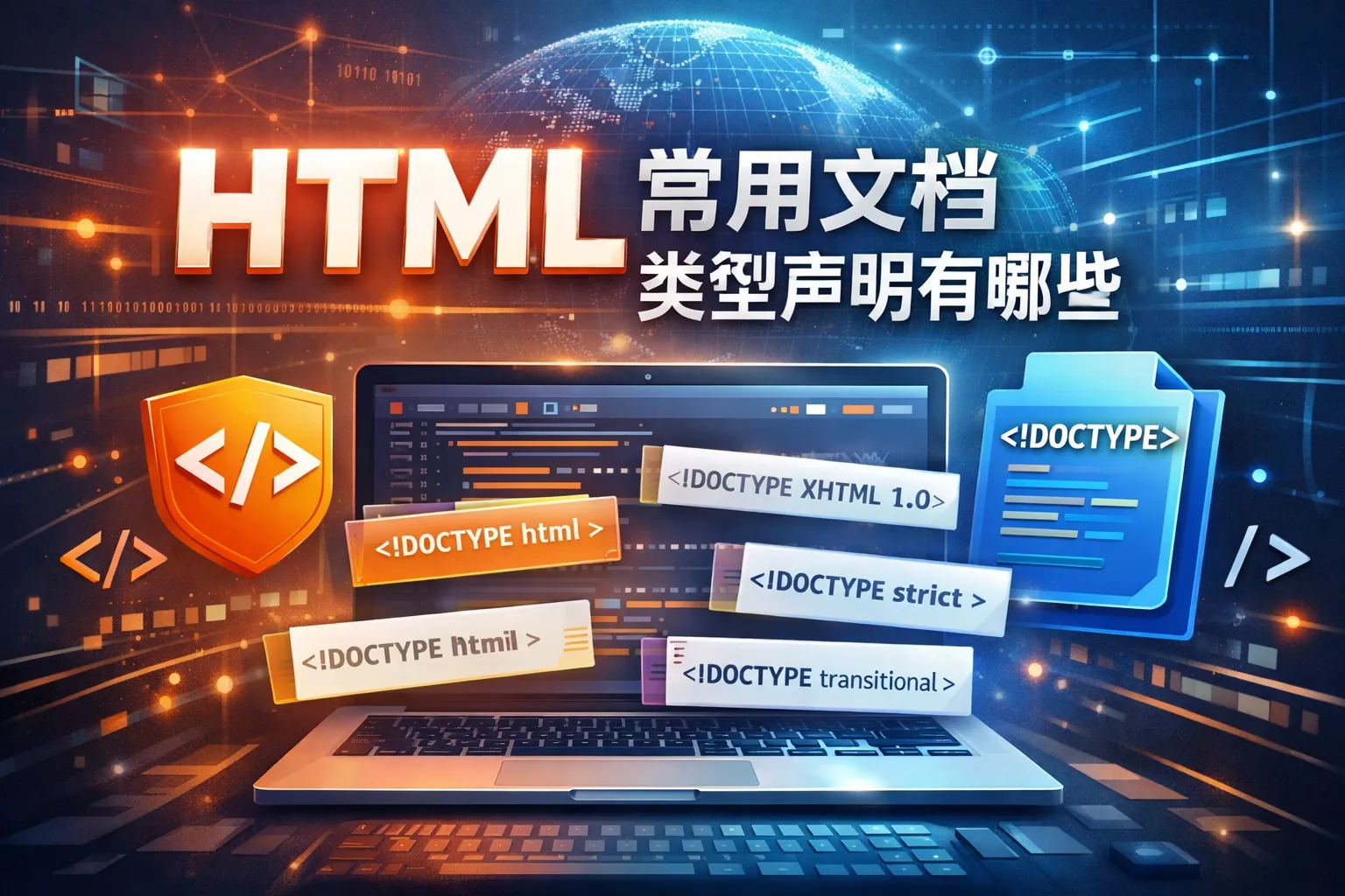 HTLM常用文档类型声明有哪些