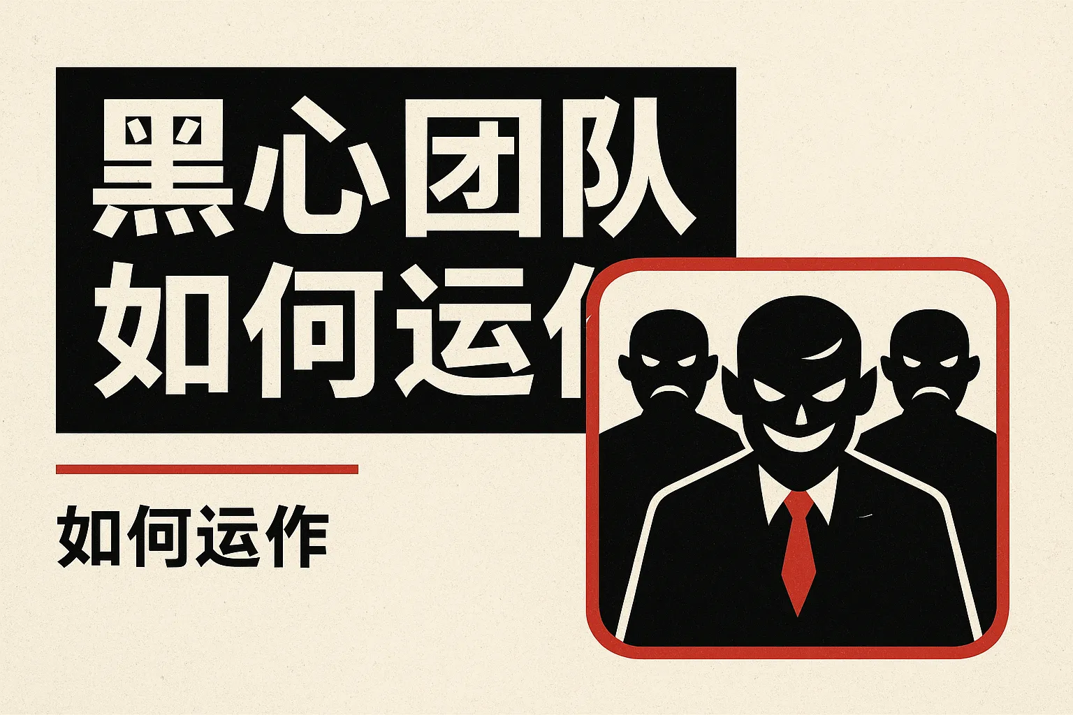 黑心团队如何运作
