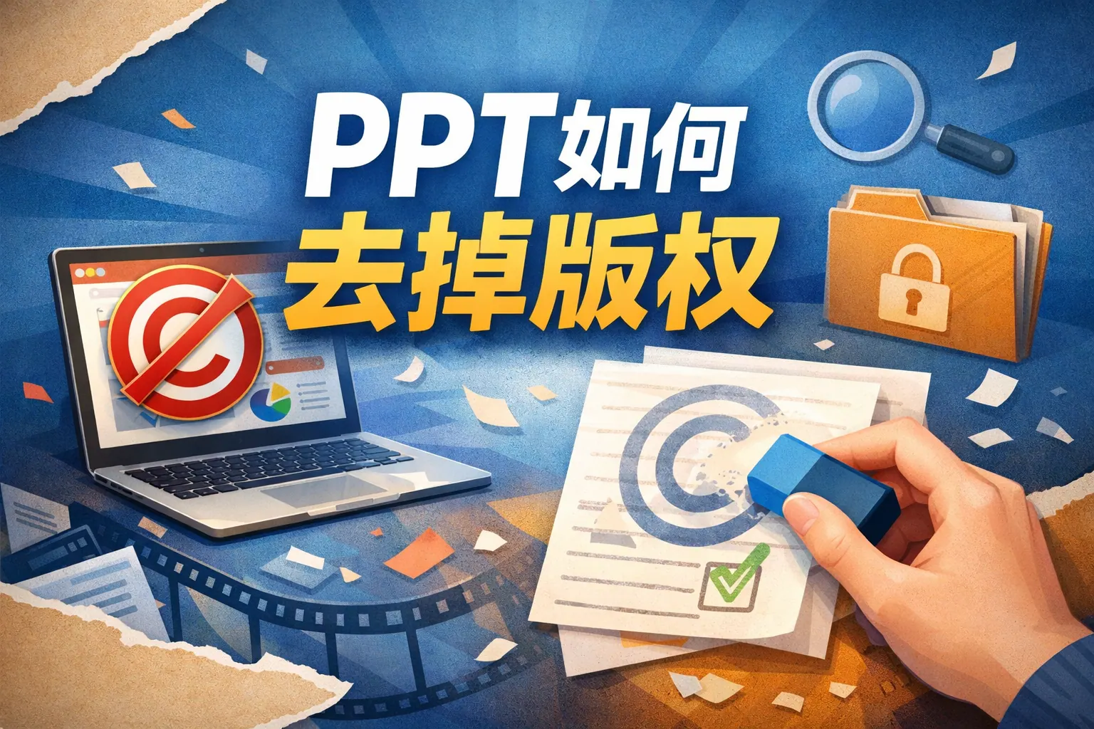 ppt如何去掉版权