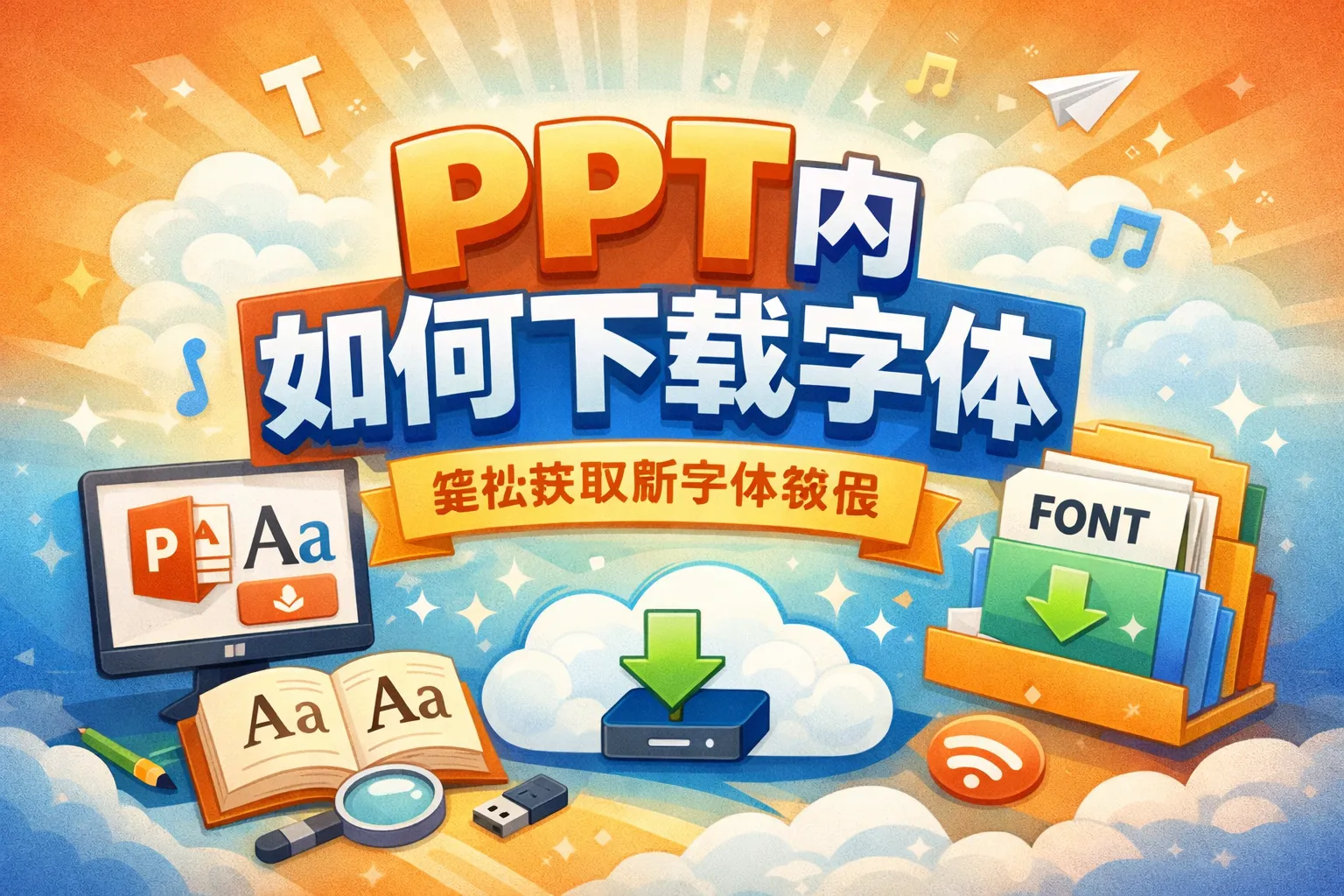 ppt内如何下载字体