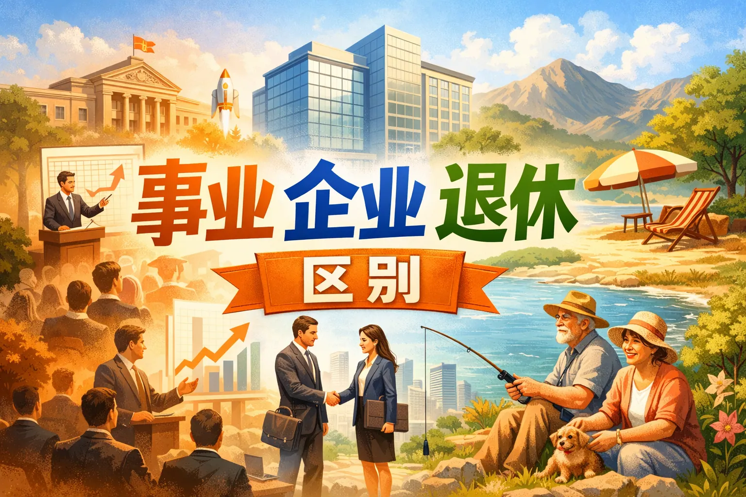事业 企业 退休区别