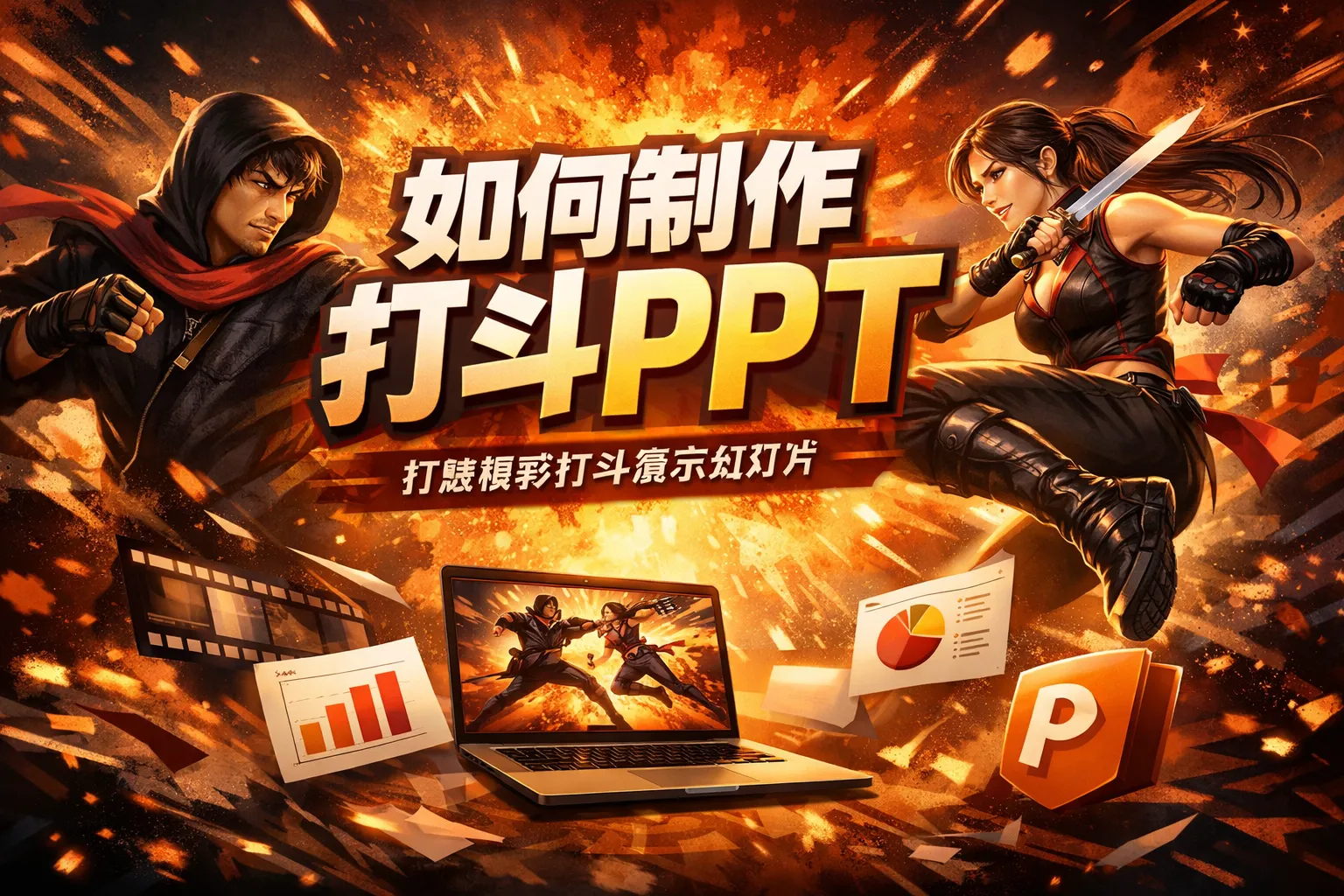 如何制作打斗ppt