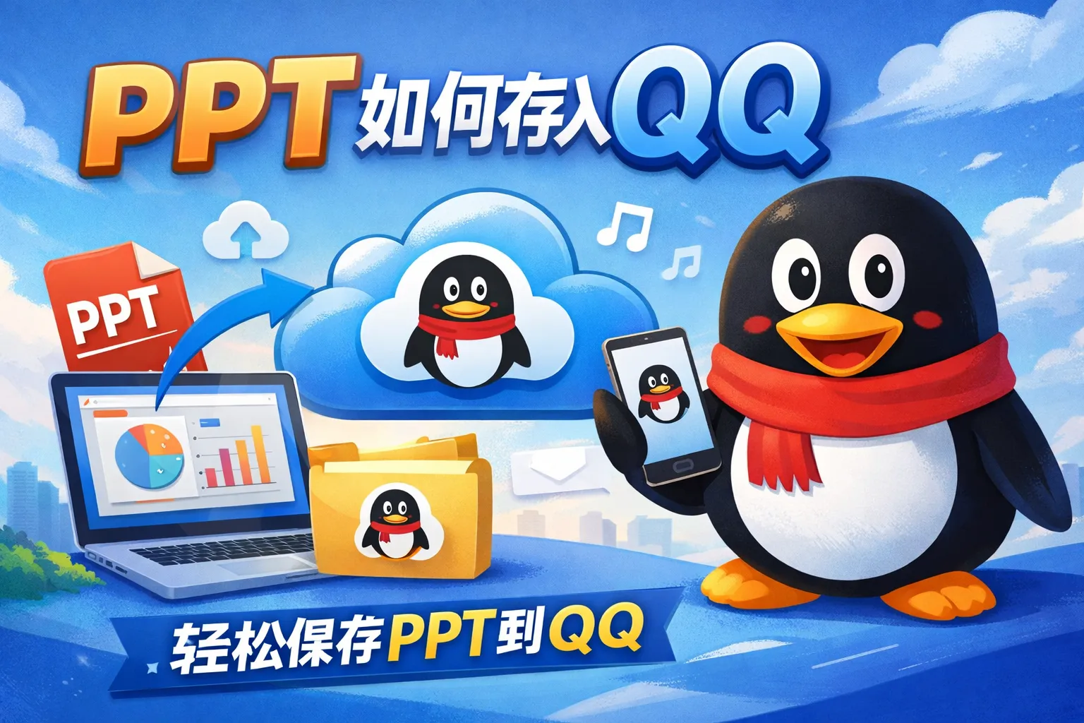 ppt如何存入qq