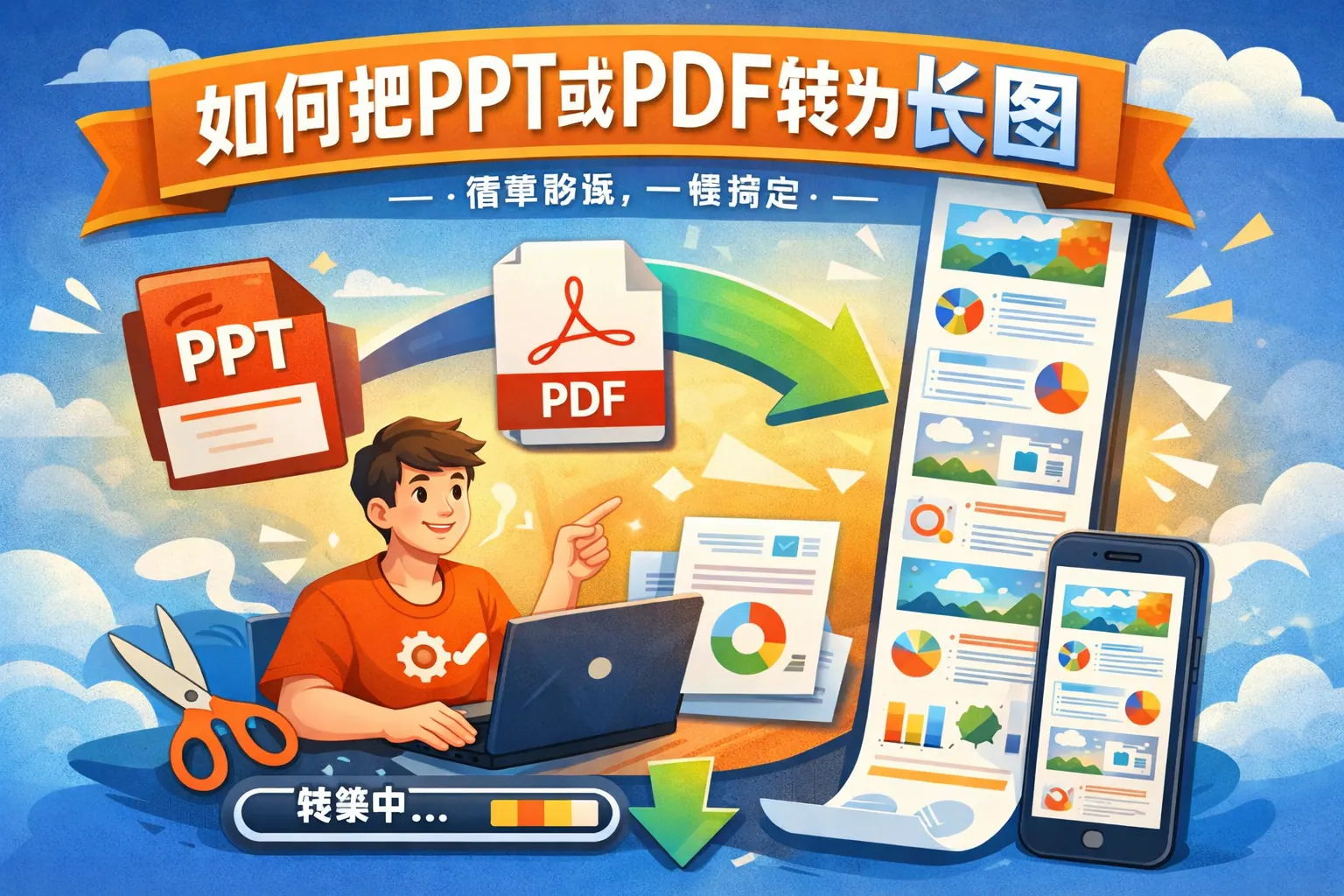如何把ppt或pdf转为长图