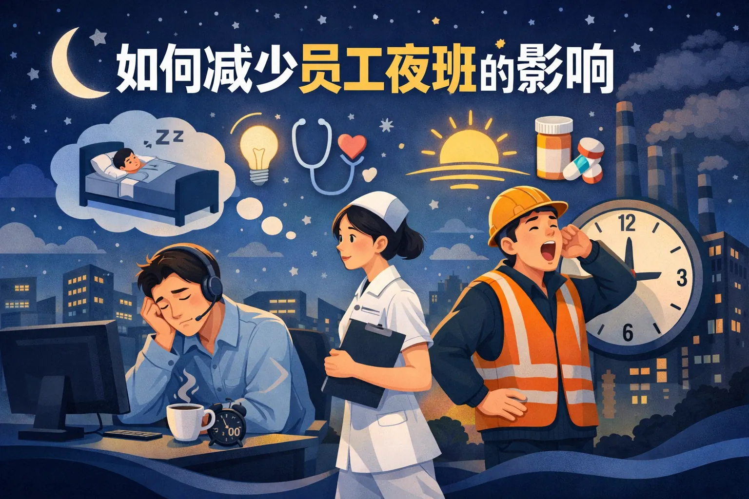 如何减少员工夜班的影响