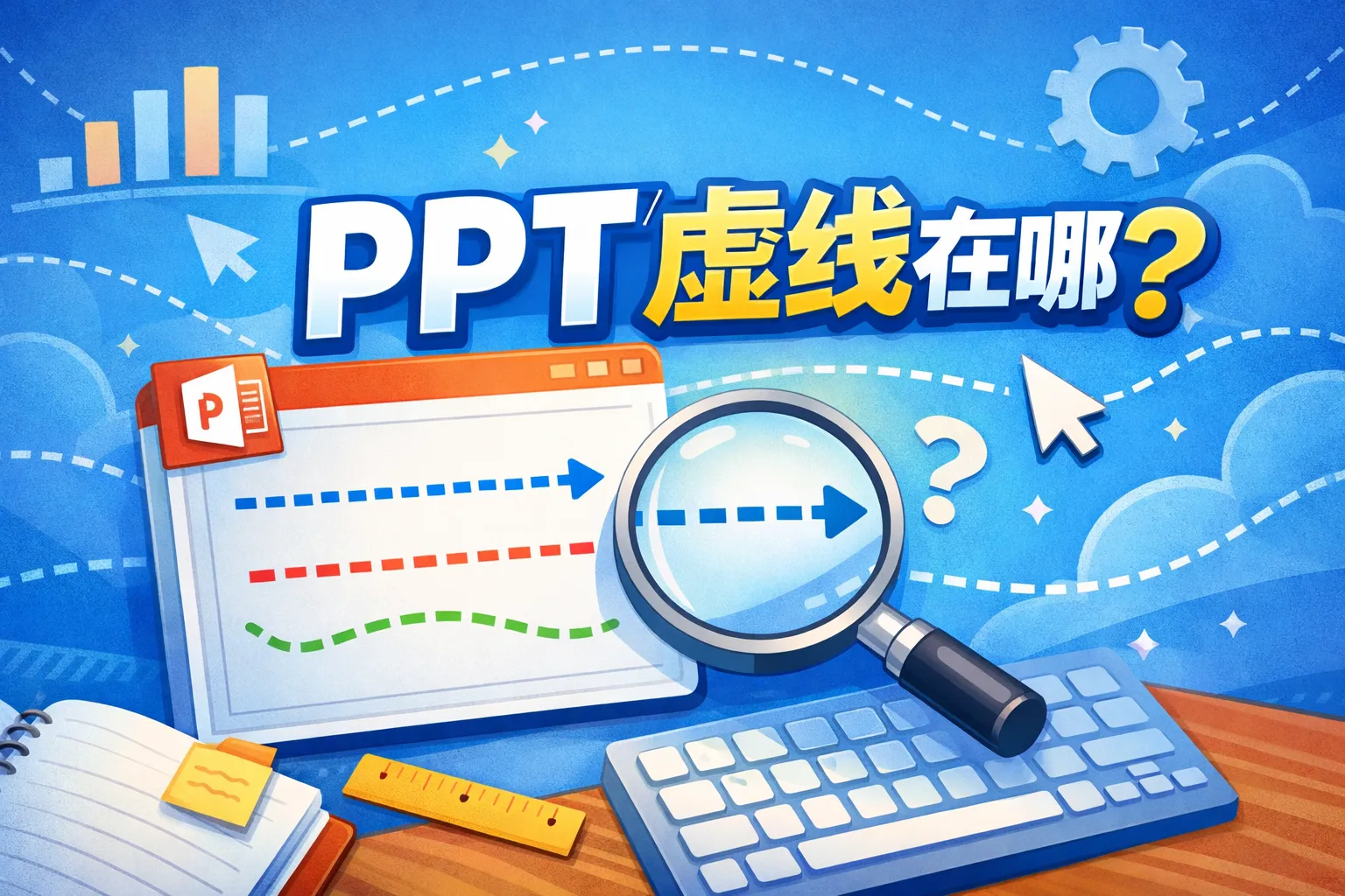 PPT如何虚线在哪