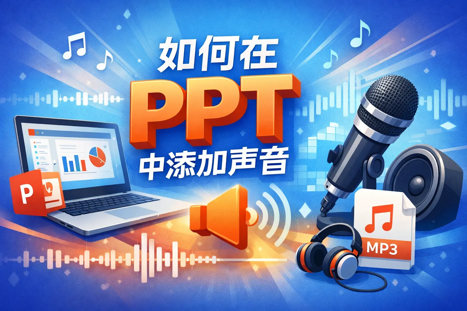 如何 ppt 声音