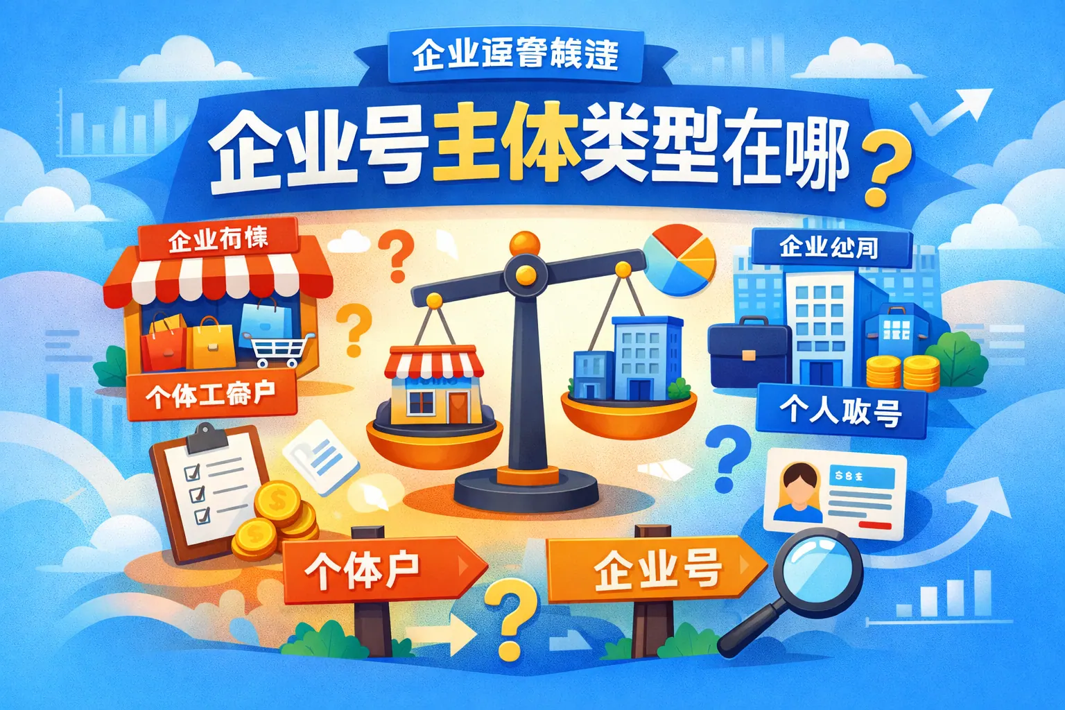 企业号主体类型区别在哪