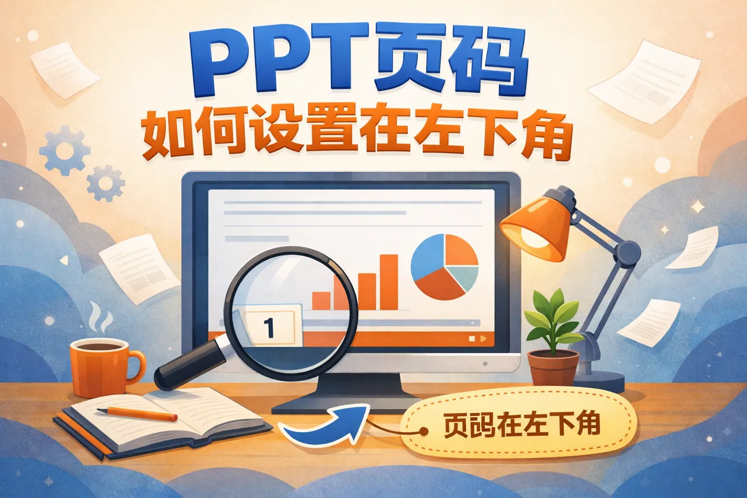 ppt页码如何设置在左下角
