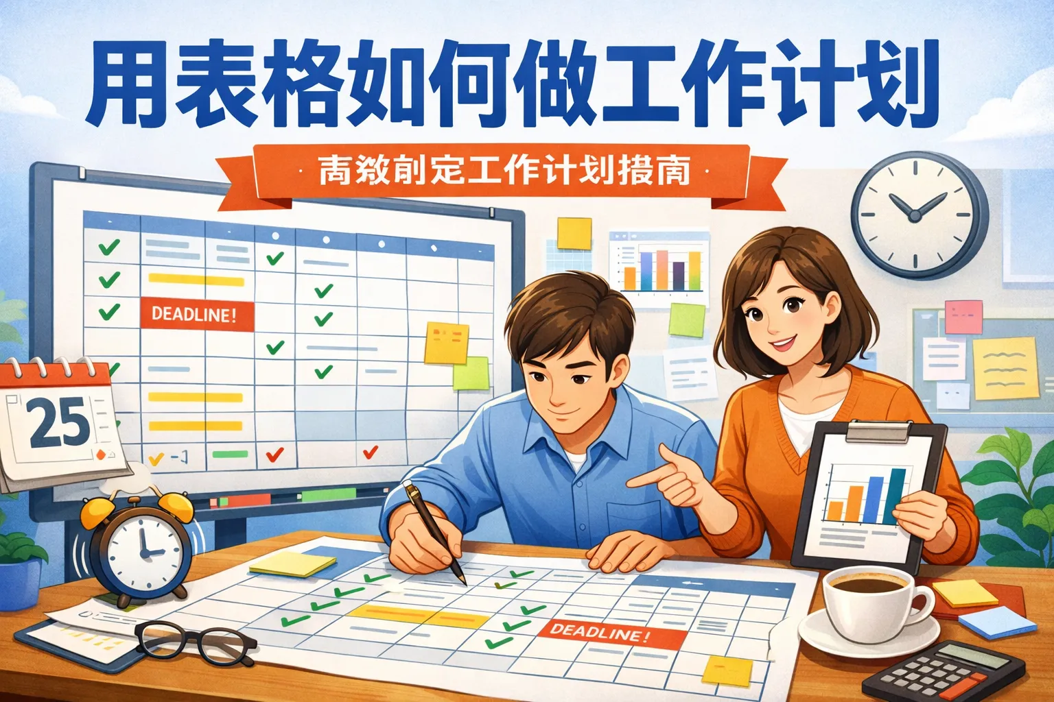 用表格如何做工作计划