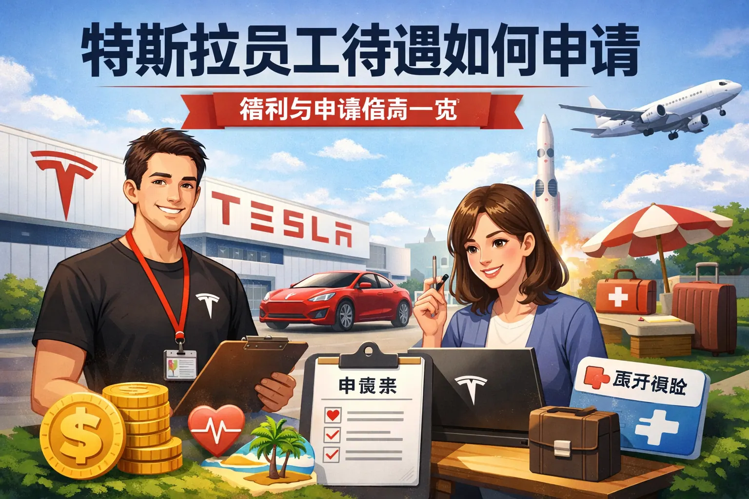 特斯拉员工待遇如何申请