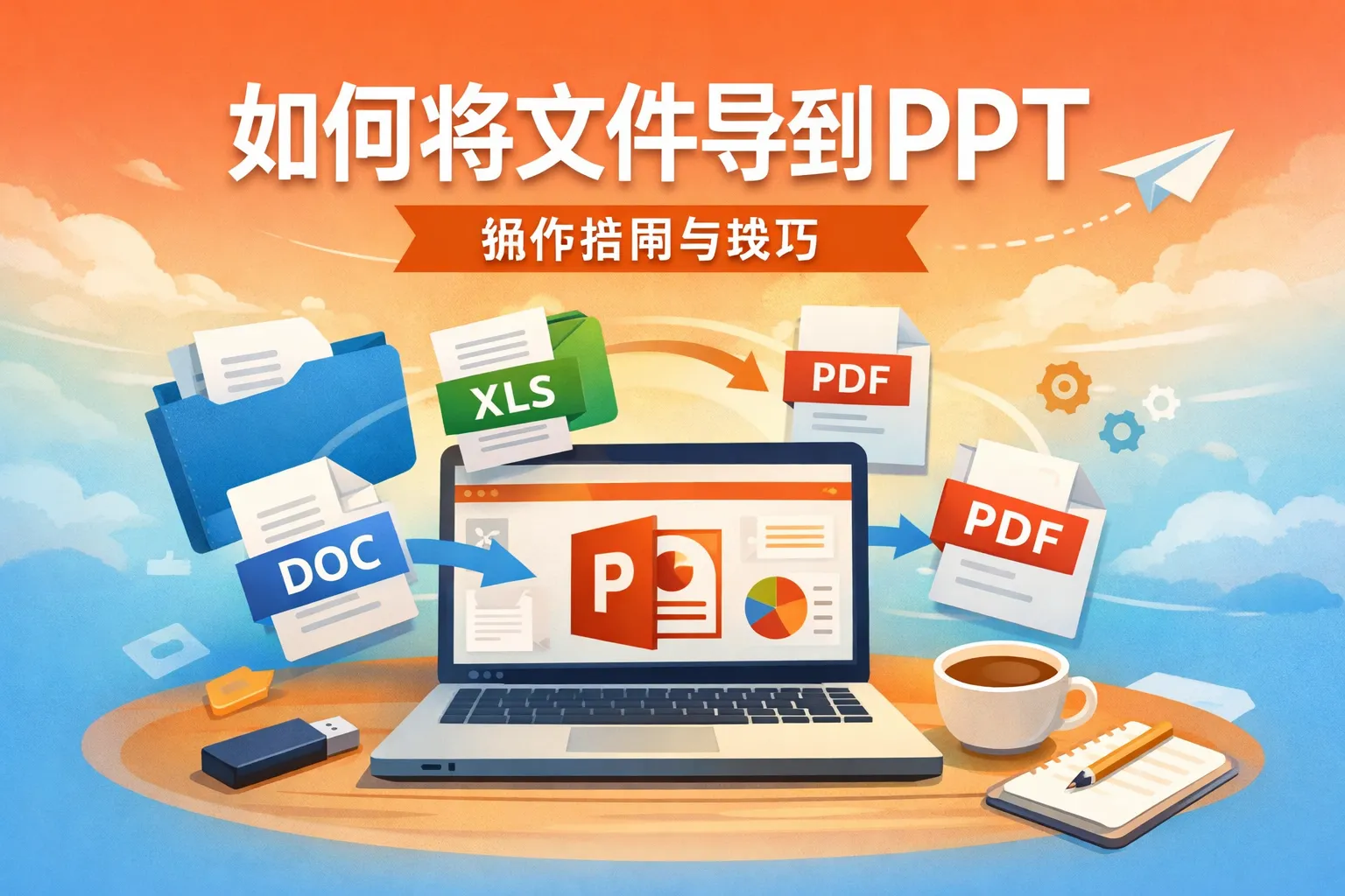 如何将文件导到ppt