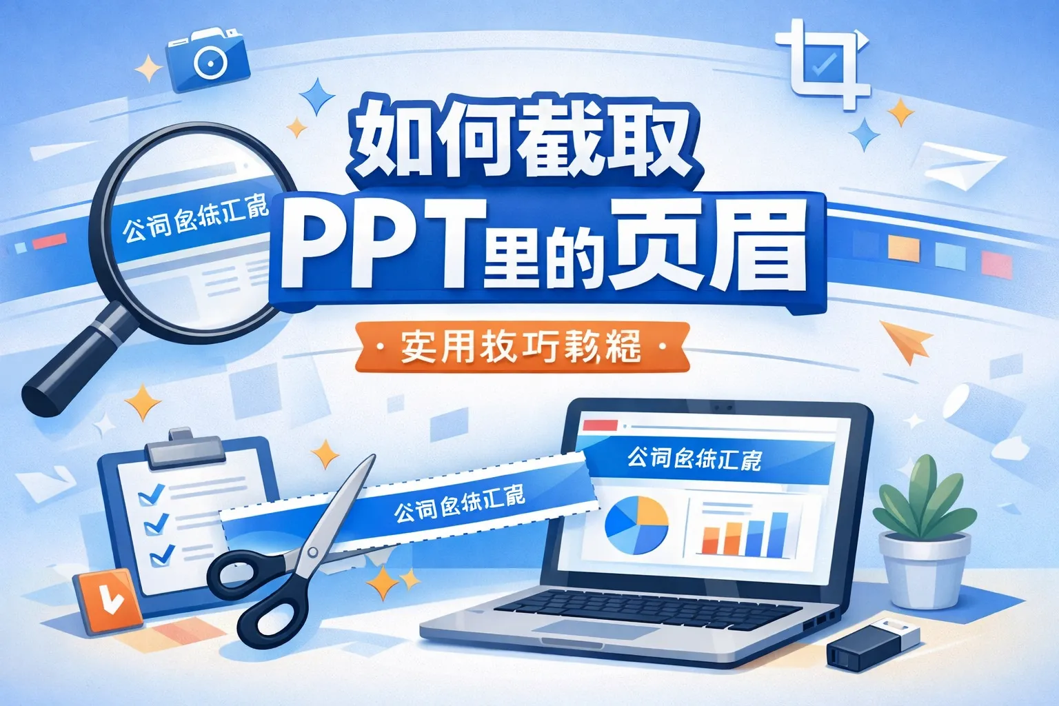 如何截取ppt里的页眉