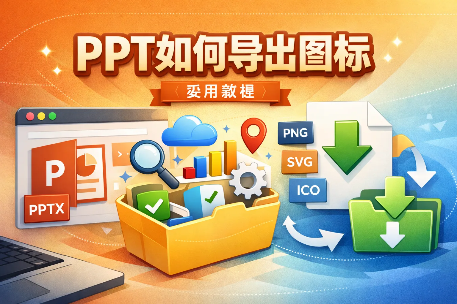 PPT如何导出图标