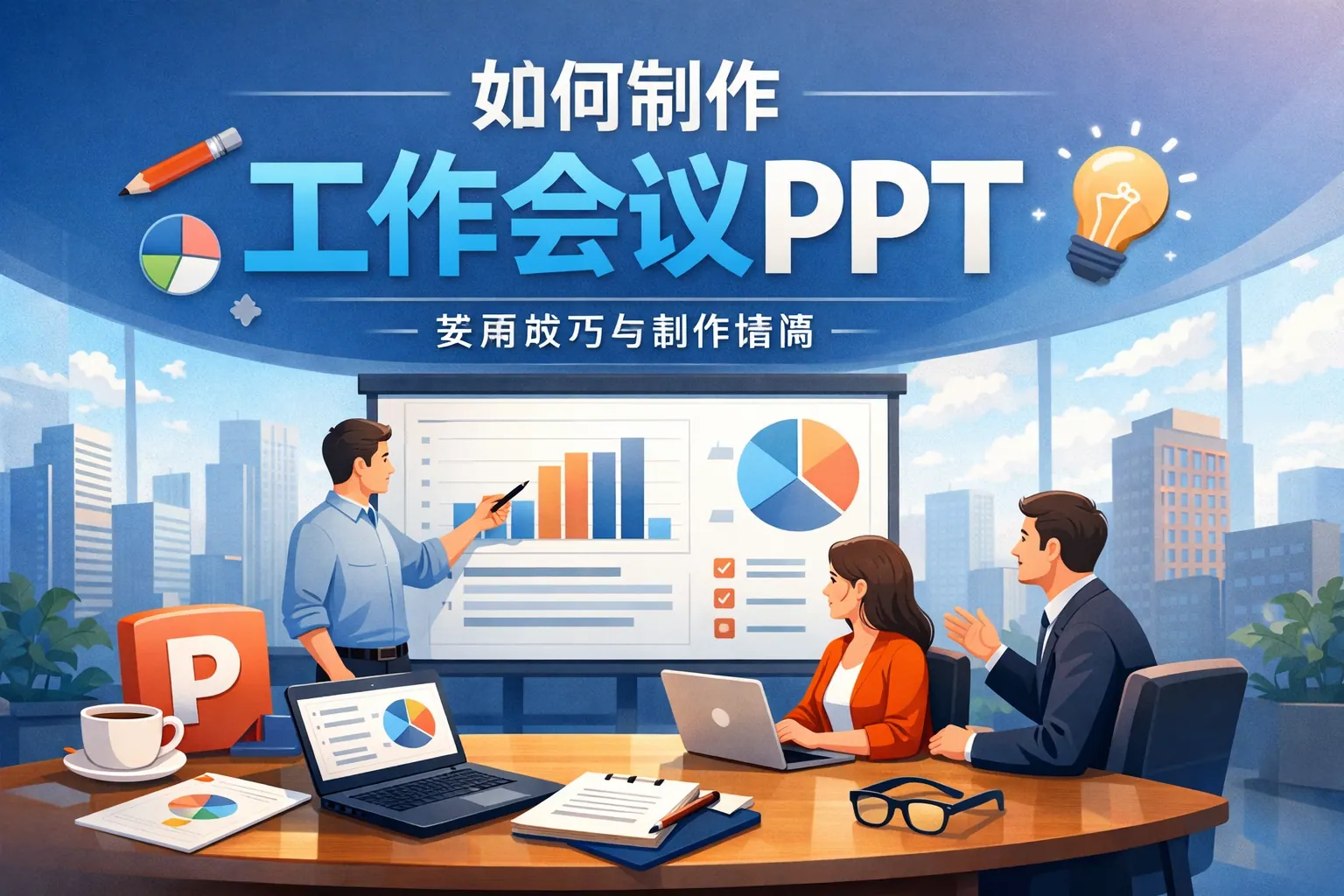 如何制作工作会议ppt