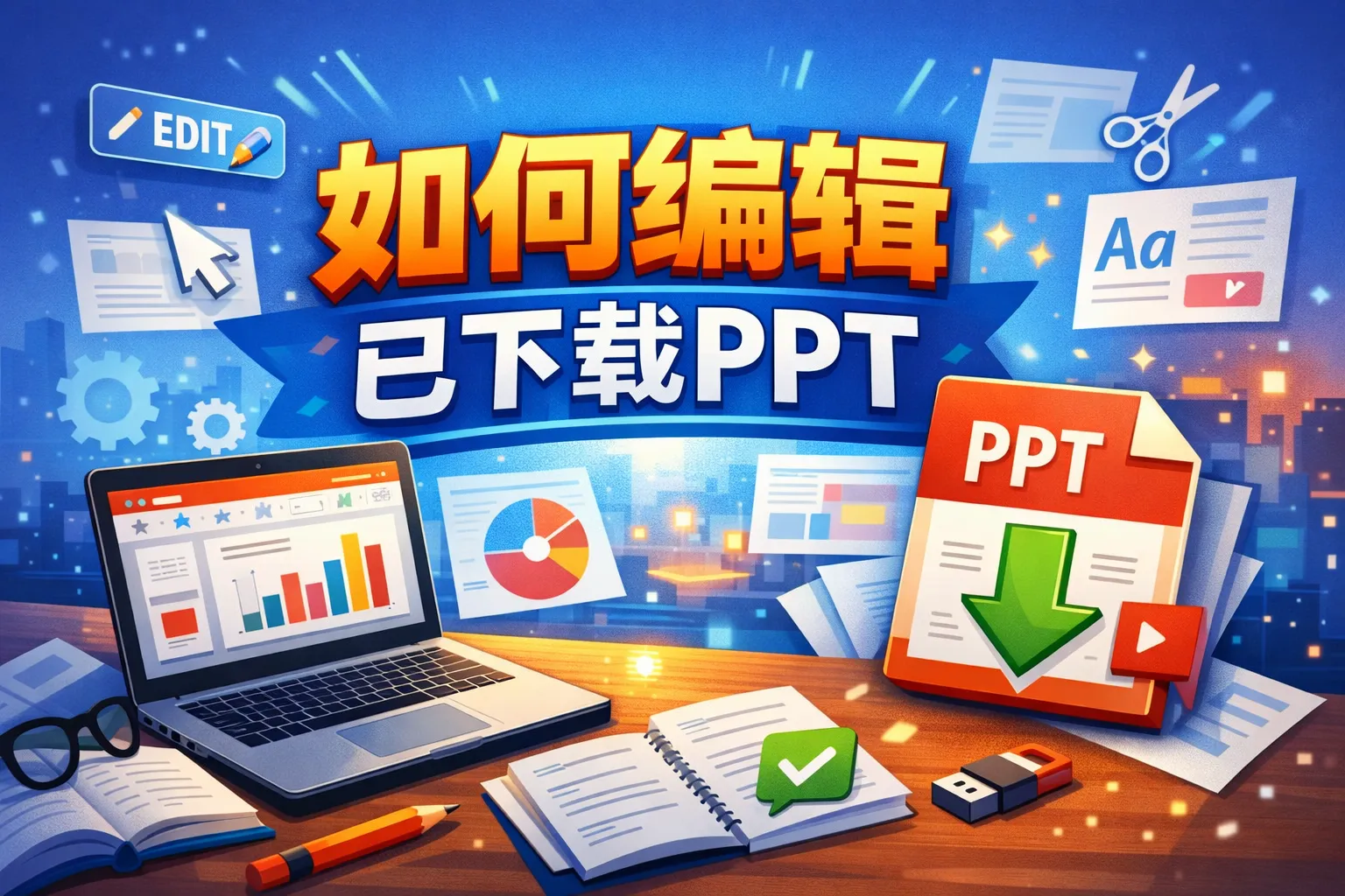 如何编辑已下载ppt