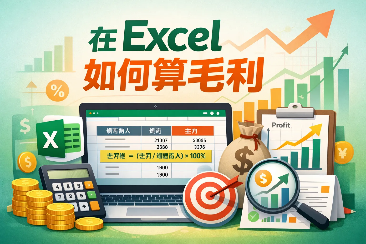 在excel如何算毛利