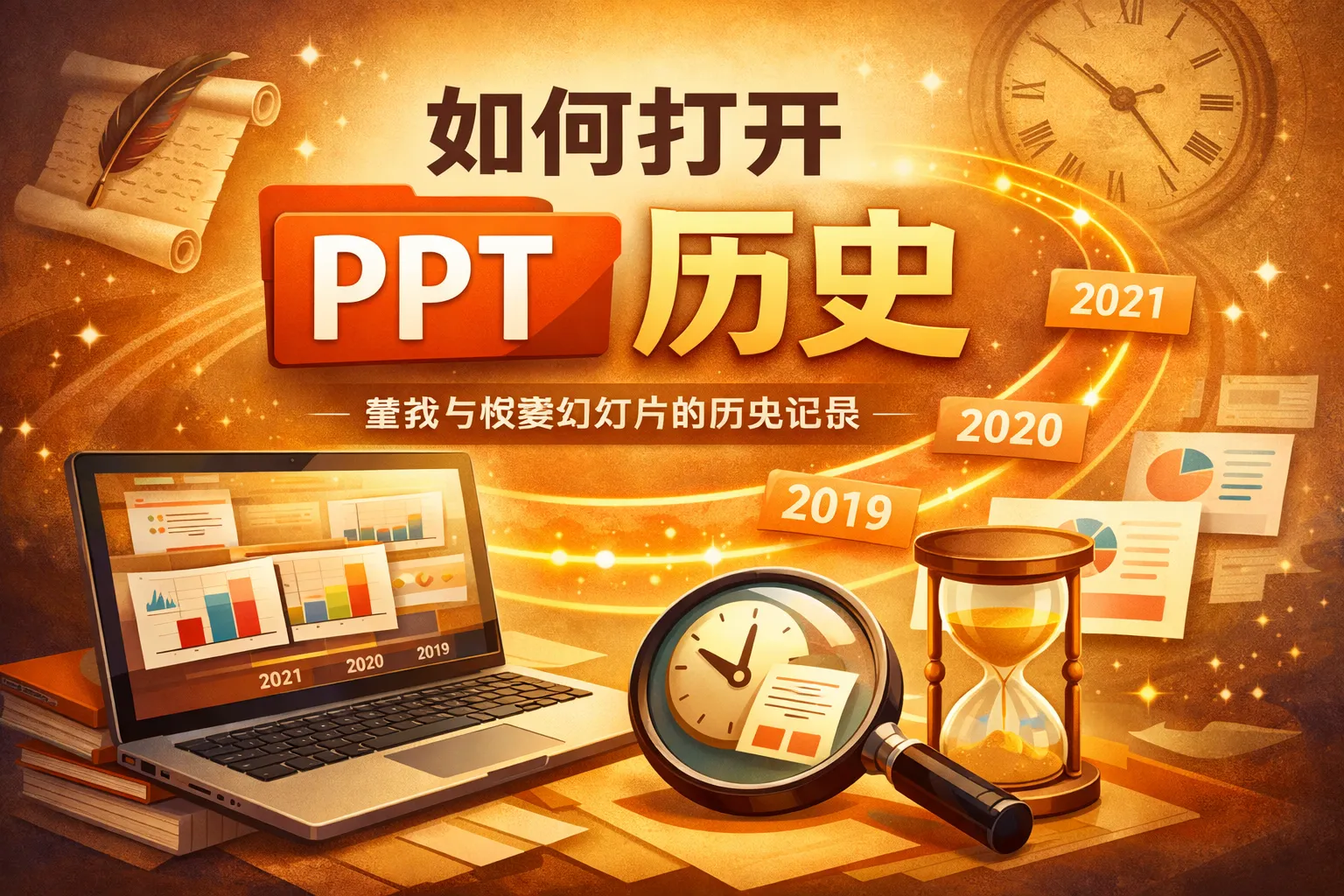 如何打开ppt历史