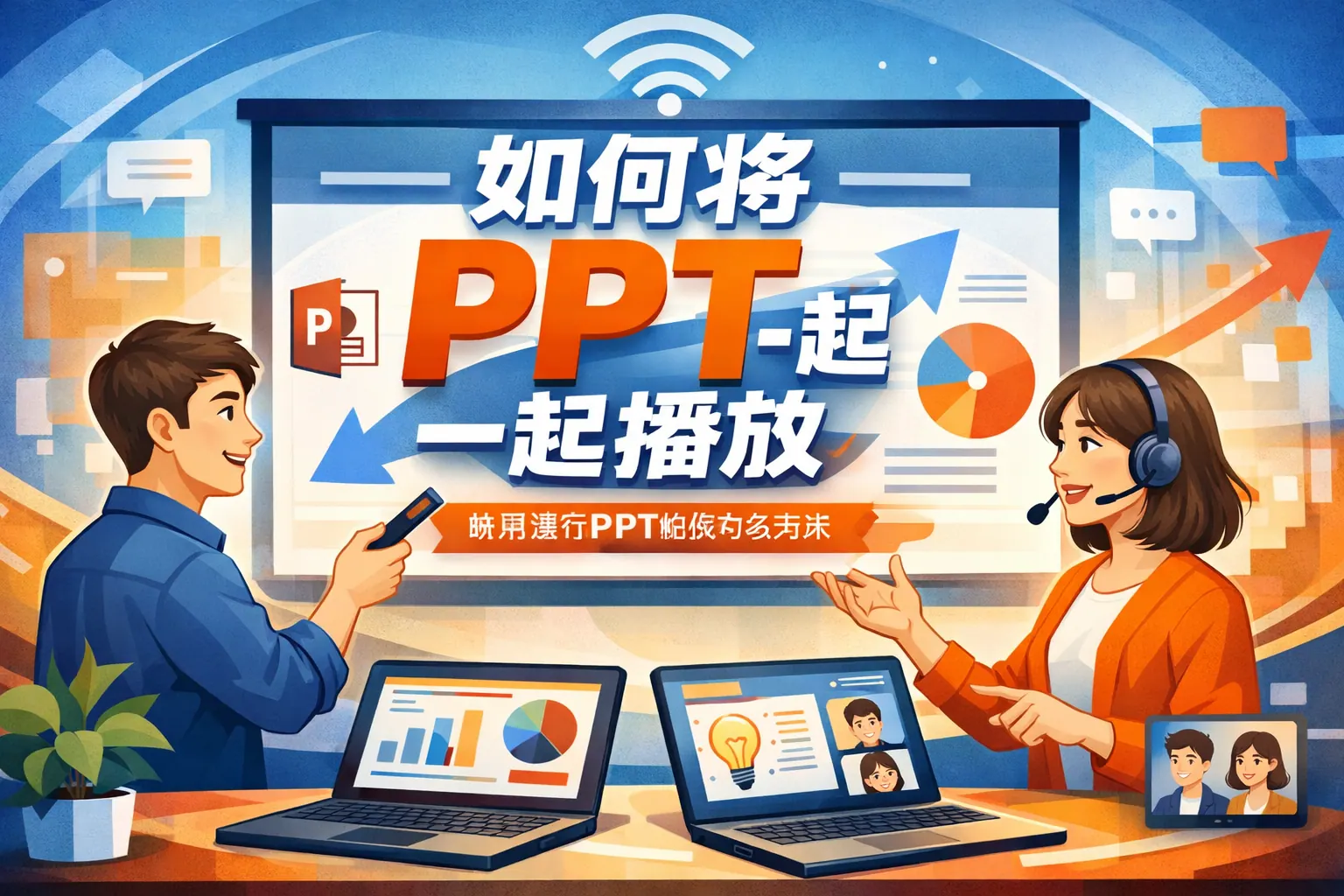 如何将ppt一起播放