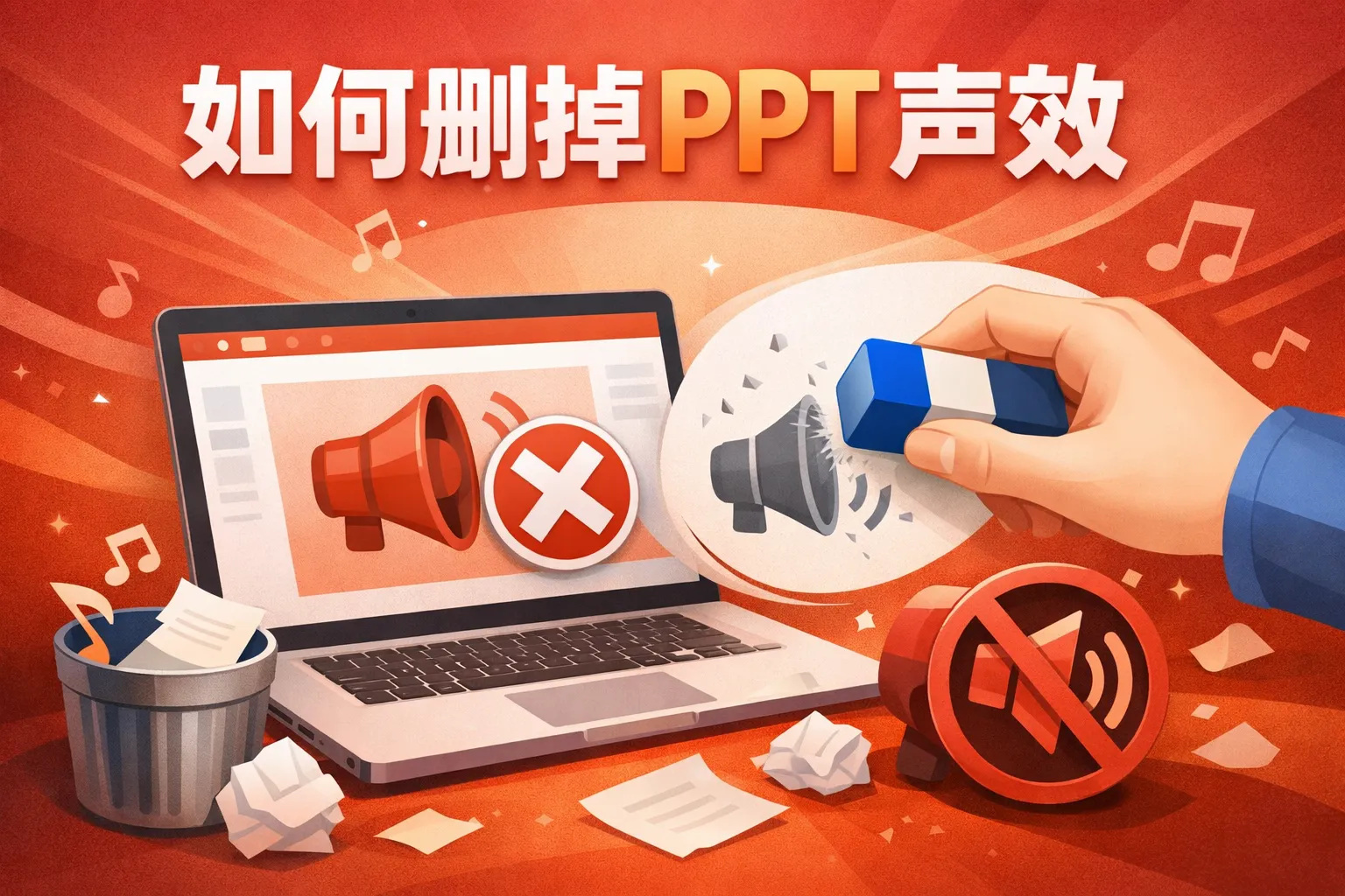 如何删掉ppt声效