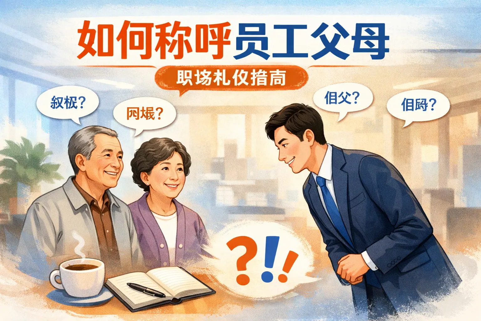 如何称呼员工父母