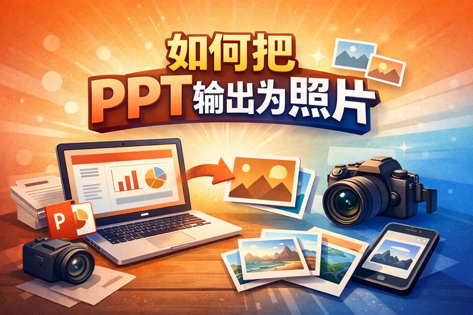 如何把ppt输出为照片